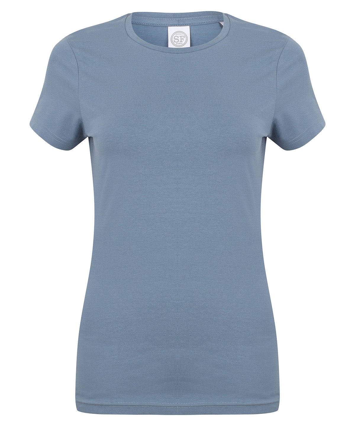Stone Blue - Feel good women's stretch t-shirt - GarmentEmbroidery
