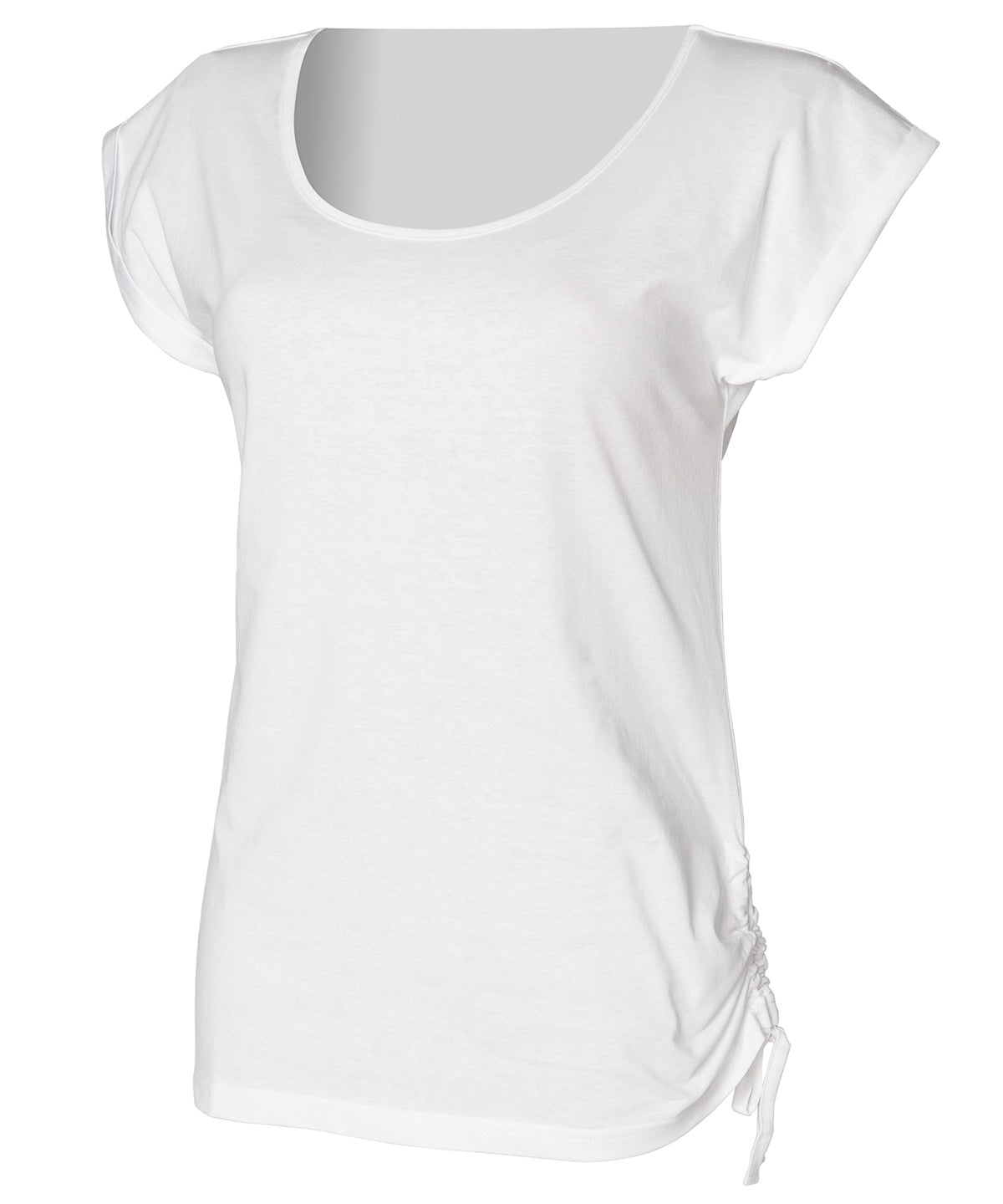 White - Slounge t-shirt top - GarmentEmbroidery