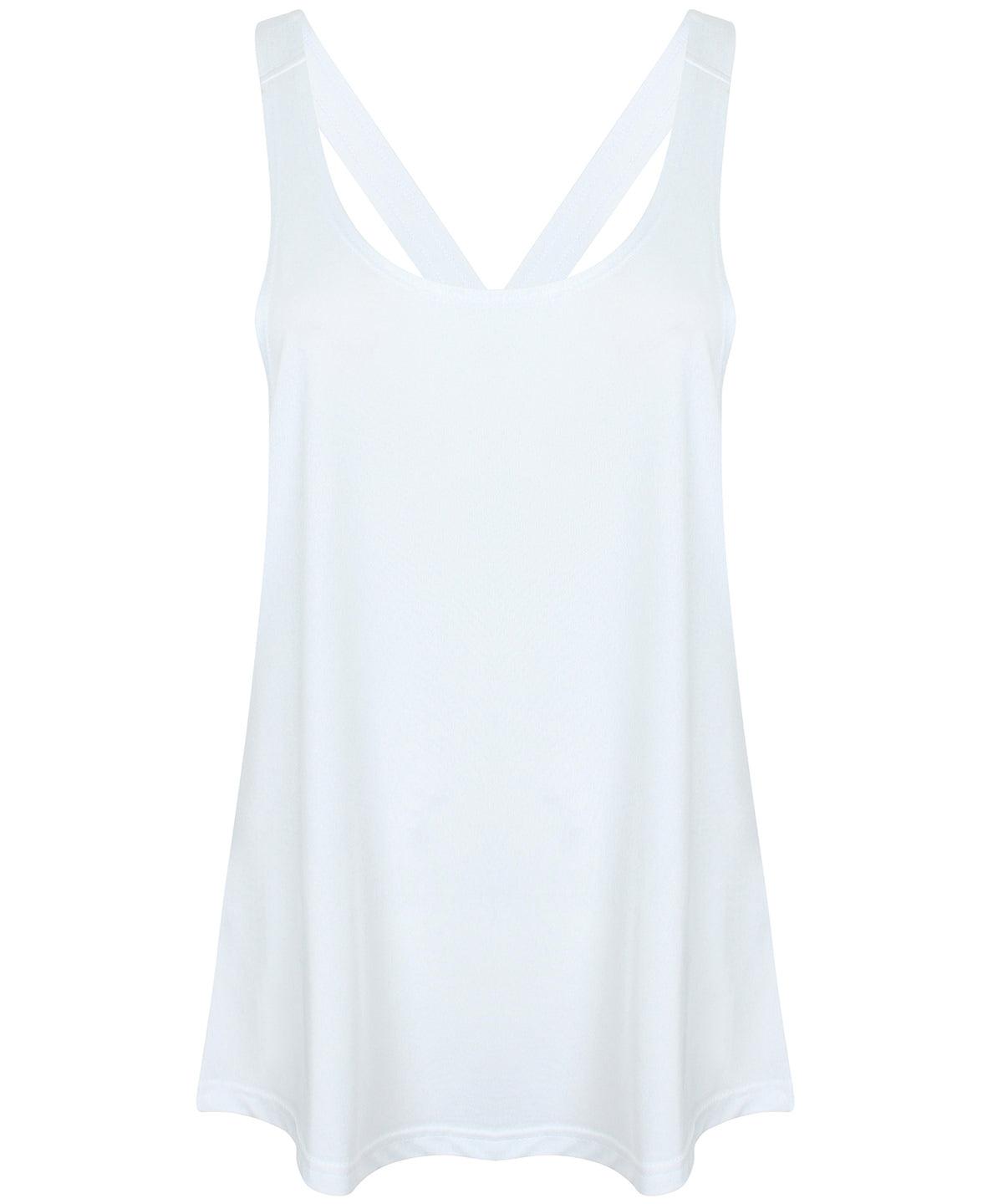 White - Women's fashion workout vest - GarmentEmbroidery