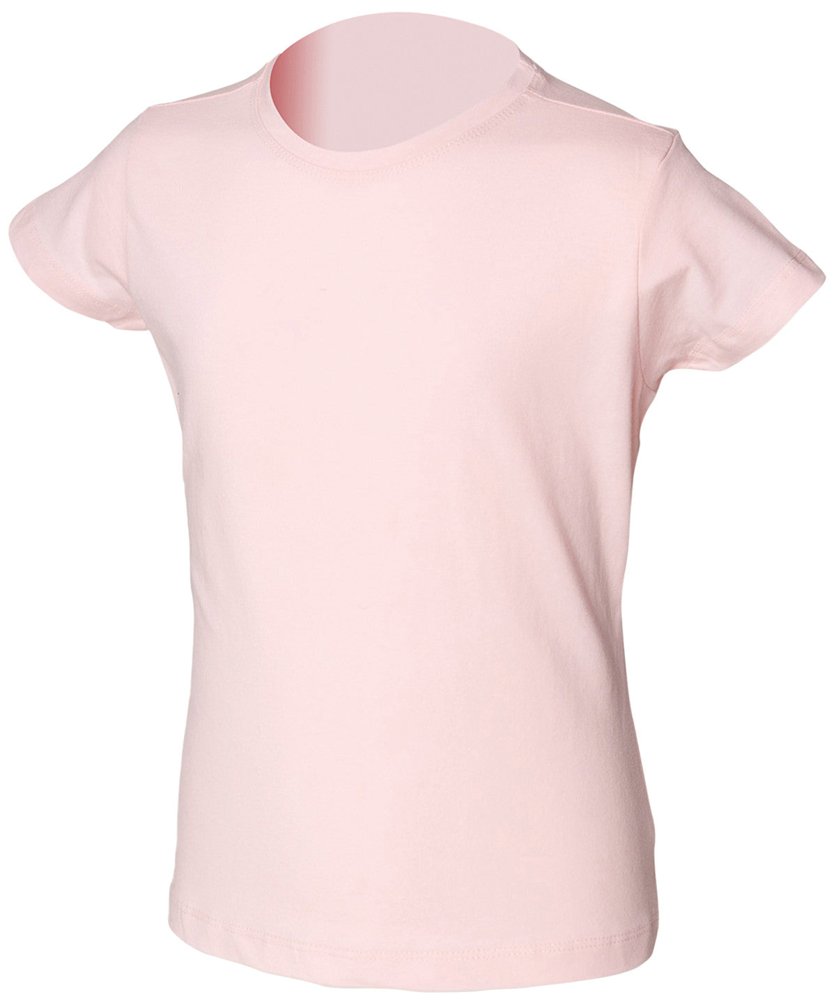 Baby Pink - Kids stretch T - GarmentEmbroidery