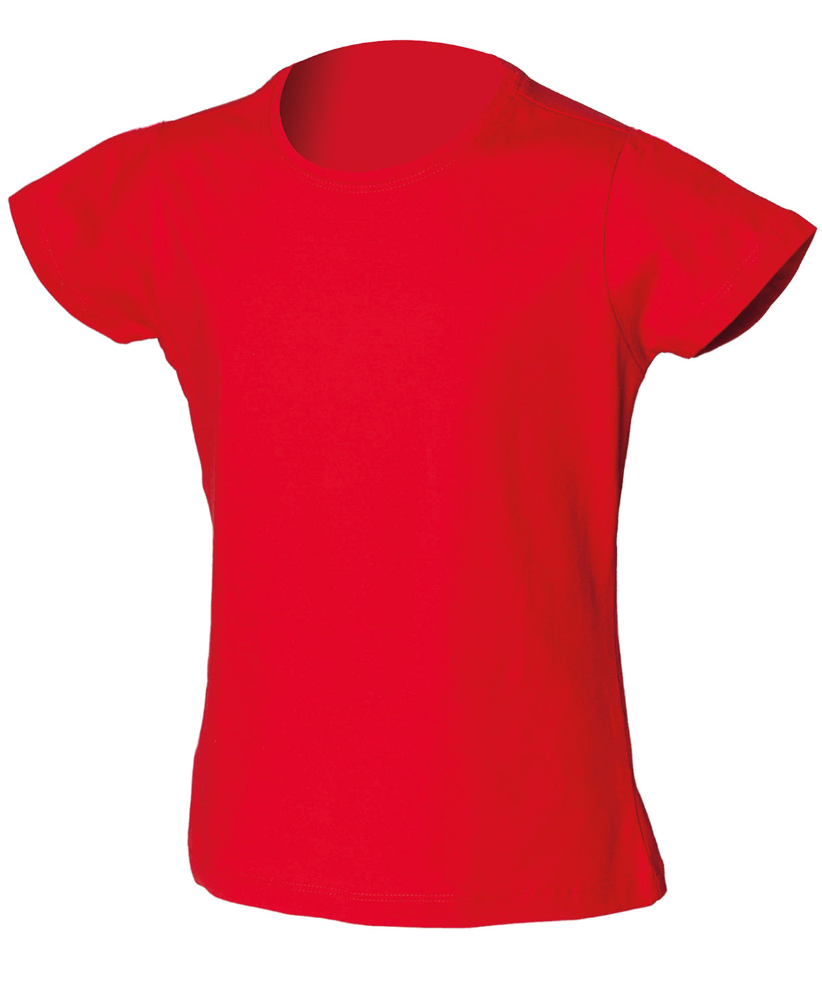 Bright Red - Kids stretch T - GarmentEmbroidery