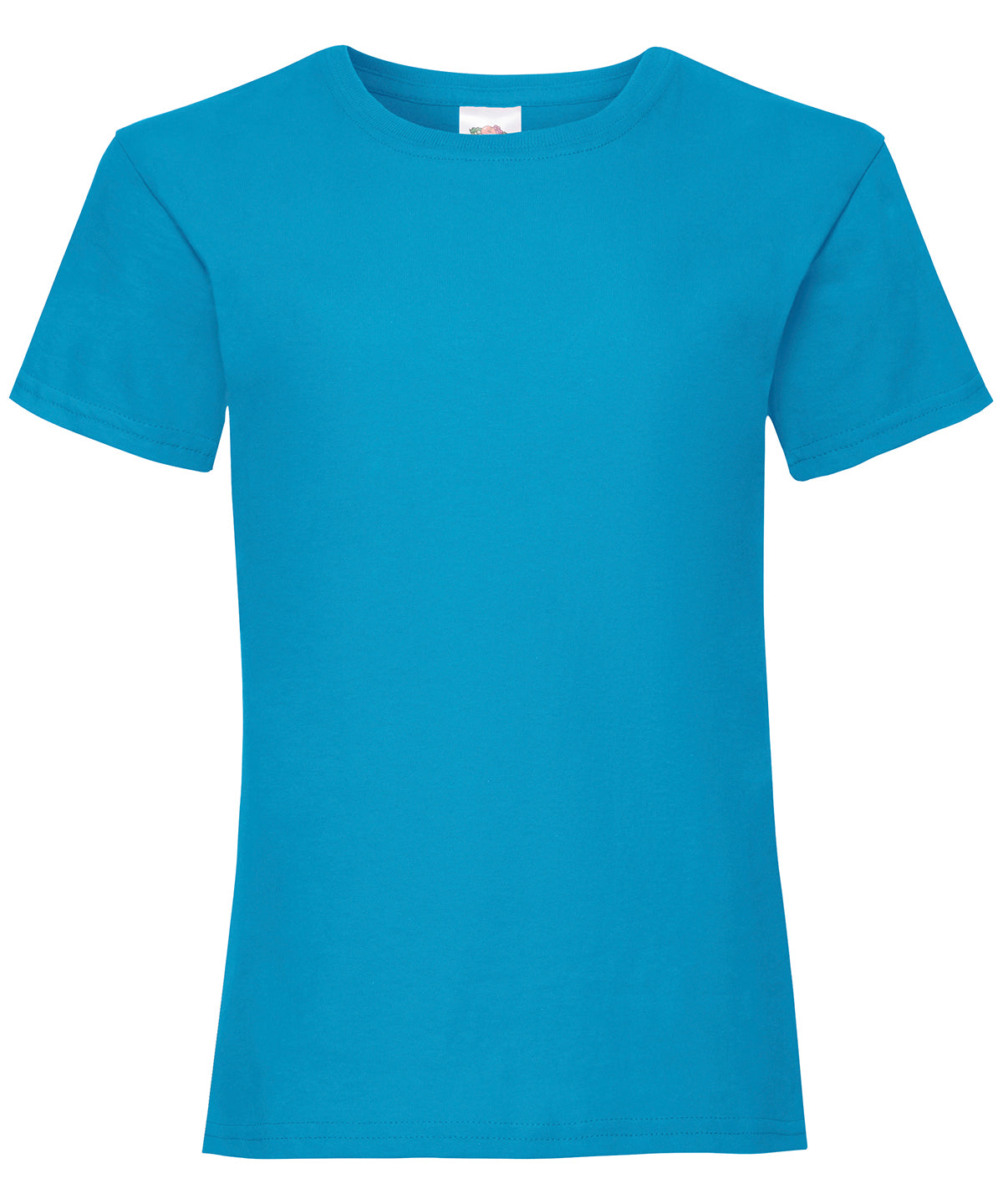 Azure Blue - Girls valueweight T - GarmentEmbroidery