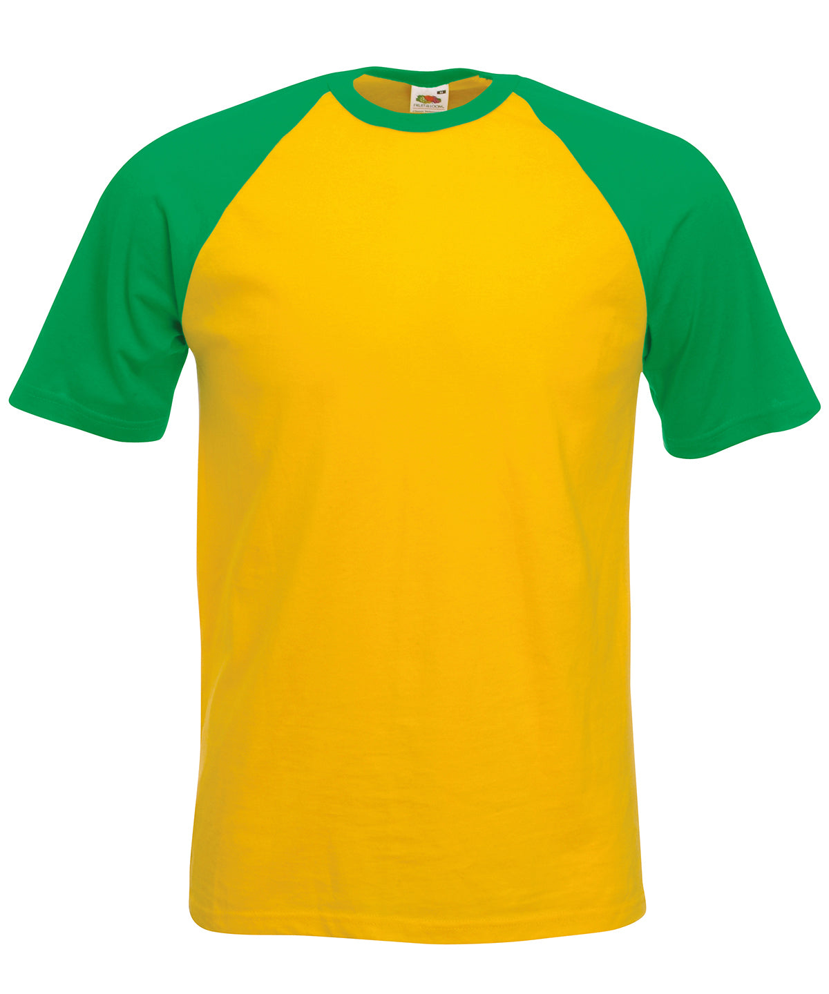 Sunflower/Kelly* - Short sleeve baseball T - GarmentEmbroidery