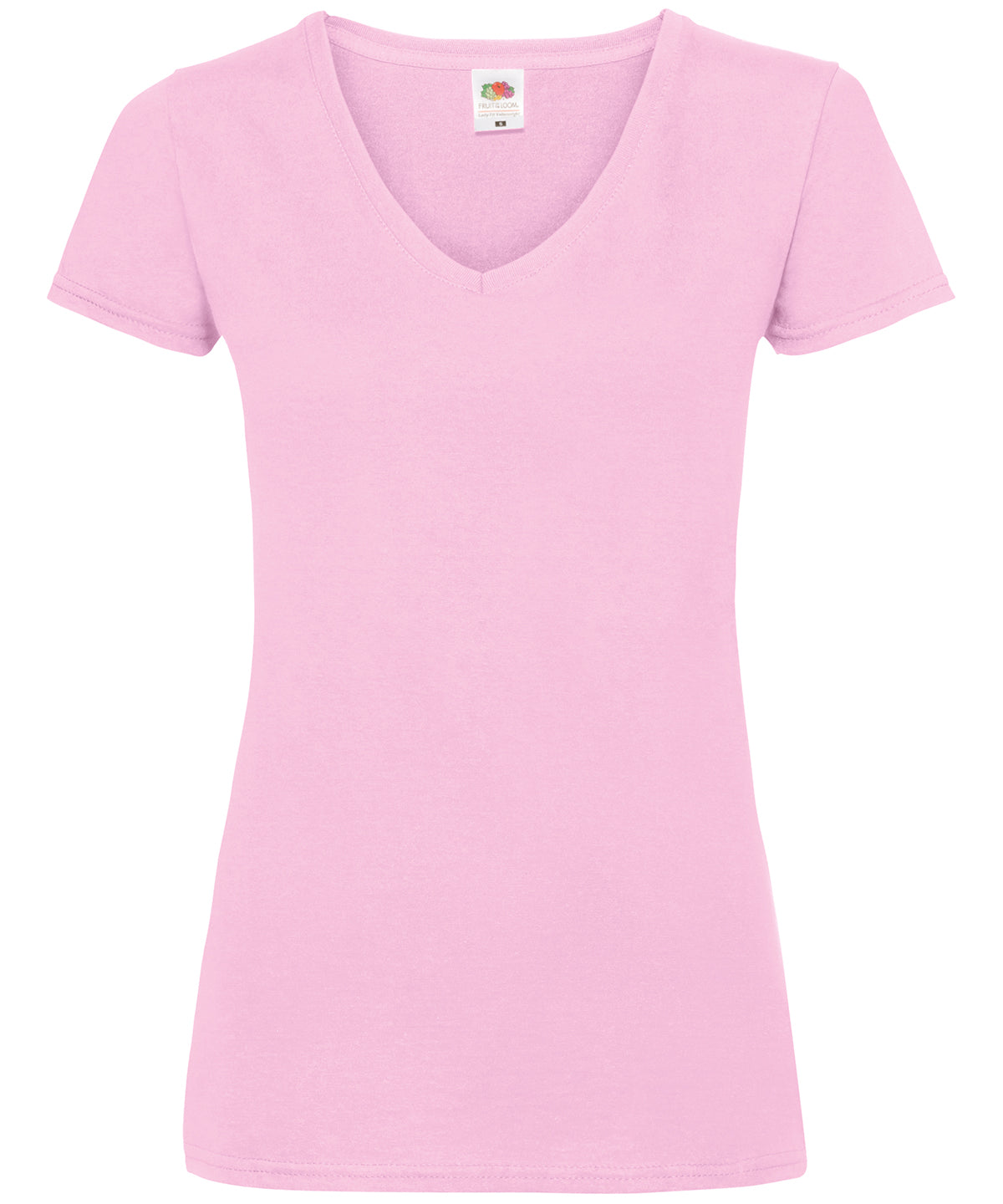 Light Pink - Women's valueweight v-neck T - GarmentEmbroidery