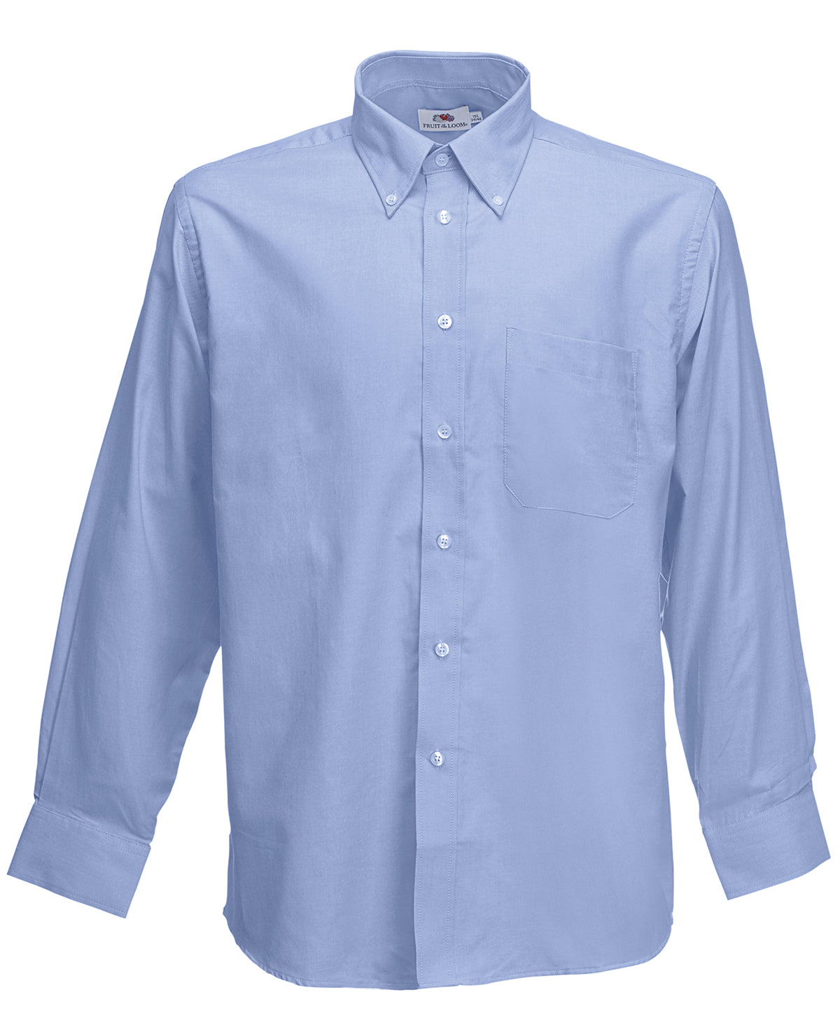 Oxford Blue - Oxford long sleeve shirt - GarmentEmbroidery