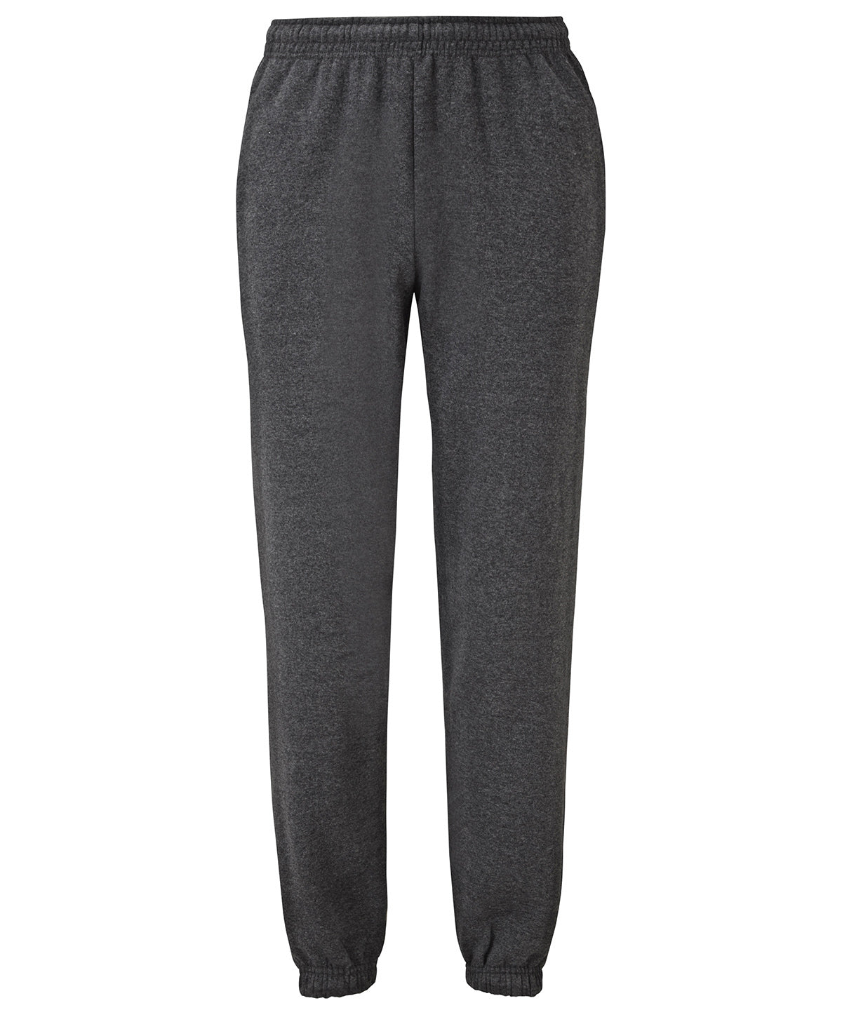 Dark Heather Grey - Classic 80/20 elasticated sweatpants - GarmentEmbroidery