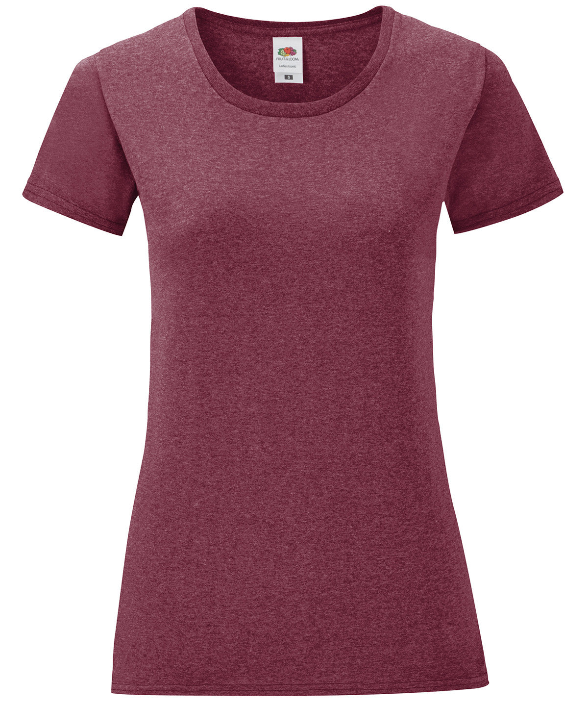 Heather Burgundy - Women's iconic T - GarmentEmbroidery