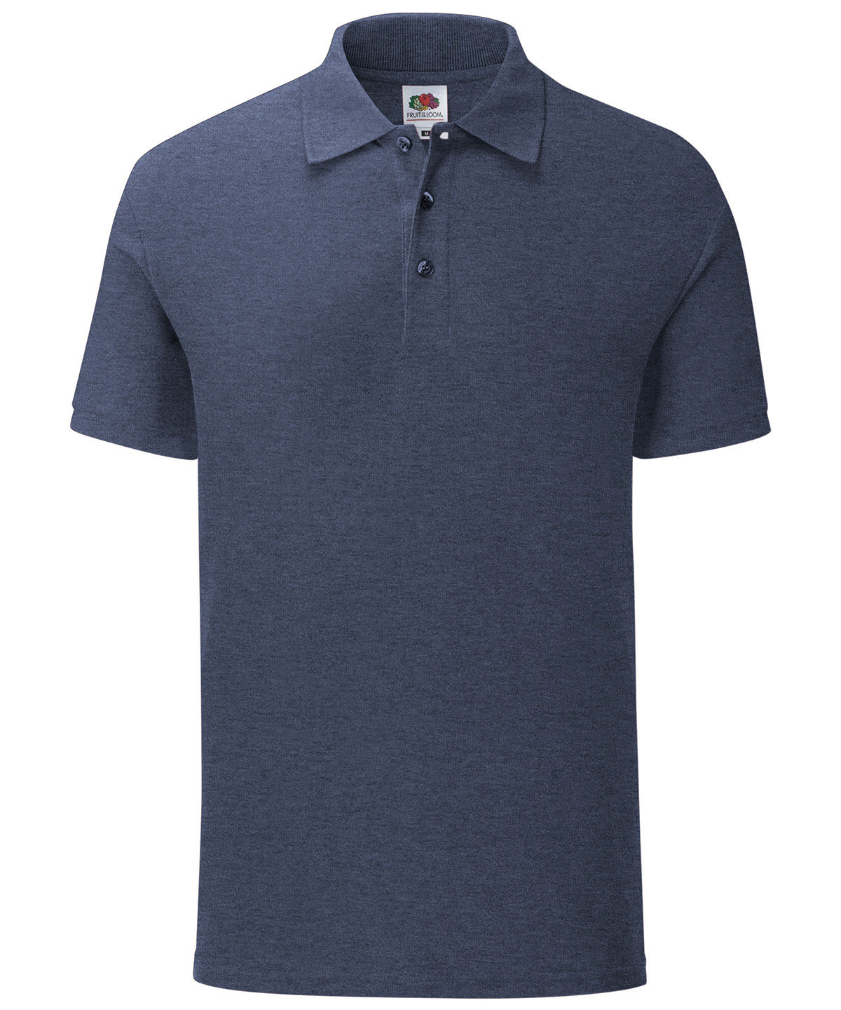 Heather Navy - Iconic polo - GarmentEmbroidery