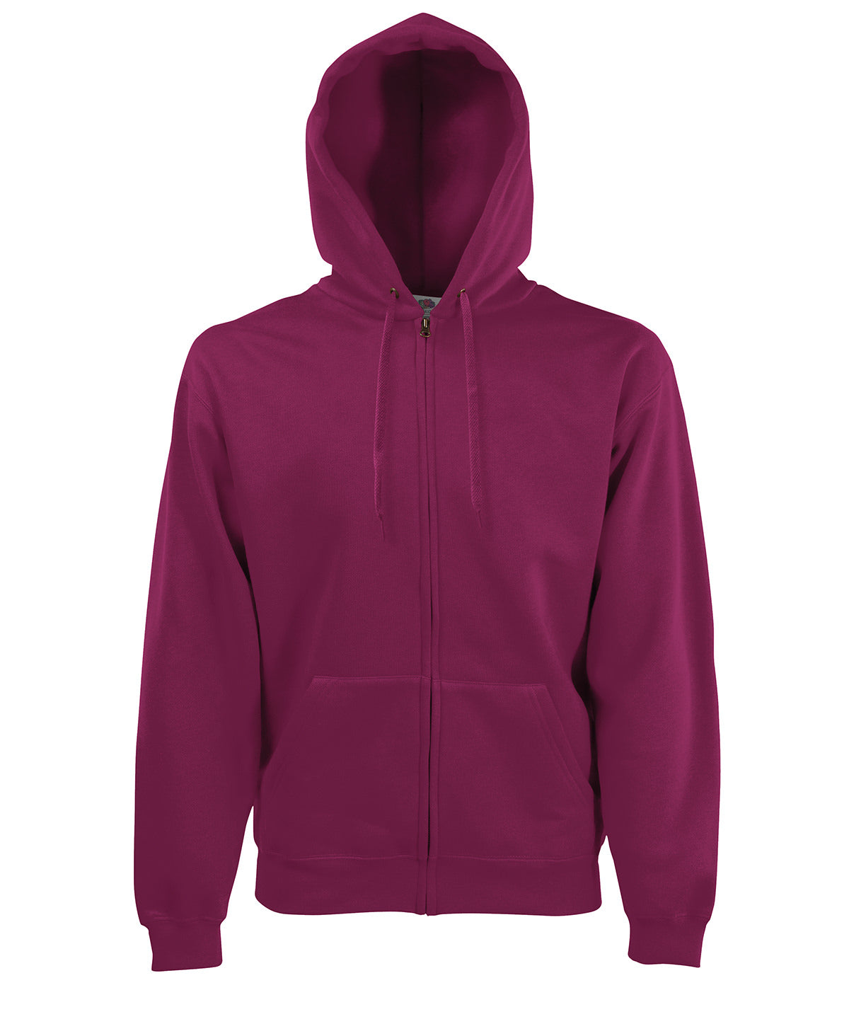 Burgundy - Premium 70/30 hooded sweatshirt jacket - GarmentEmbroidery