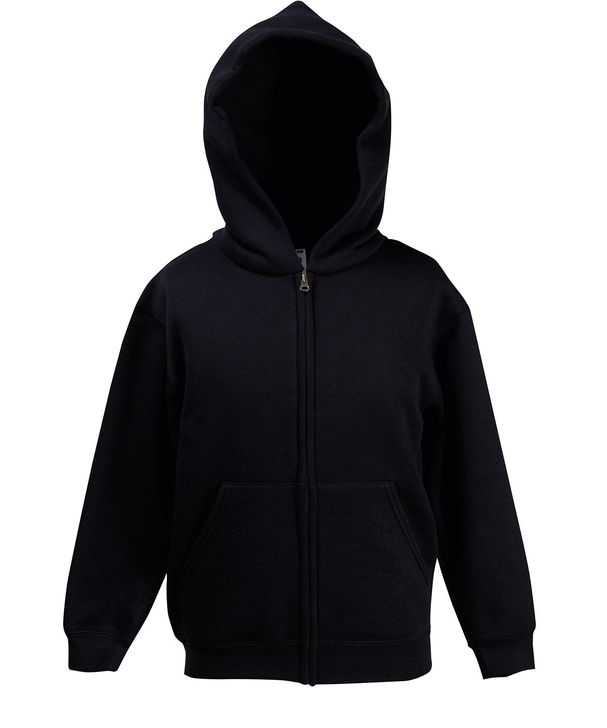 Black - Kids premium hooded sweatshirt jacket - GarmentEmbroidery