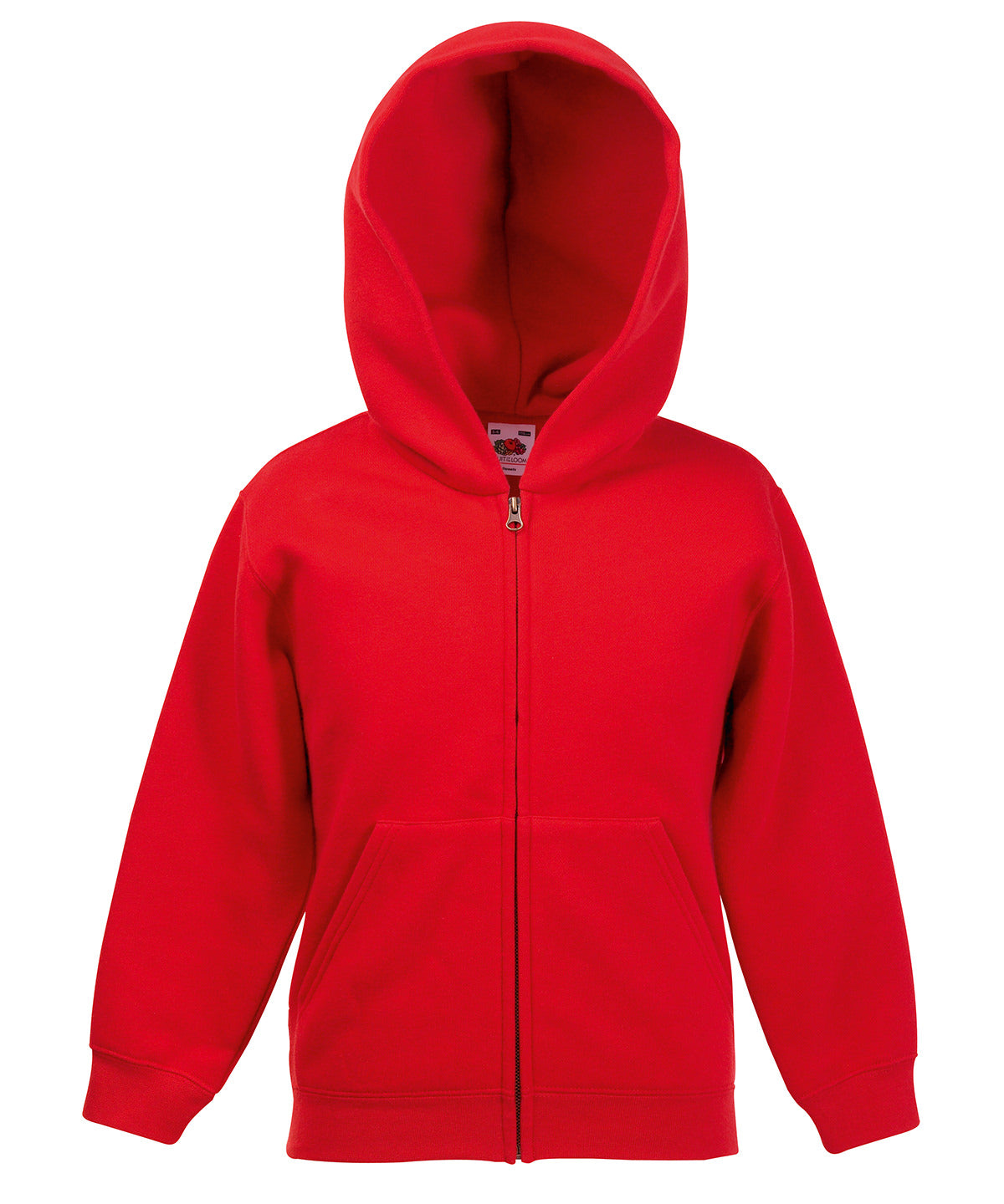Red - Kids premium hooded sweatshirt jacket - GarmentEmbroidery