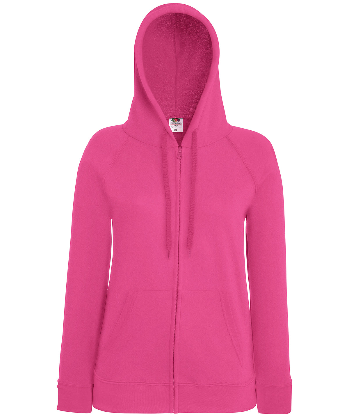 Fuchsia - Women's lightweight hooded sweatshirt jacket - GarmentEmbroidery