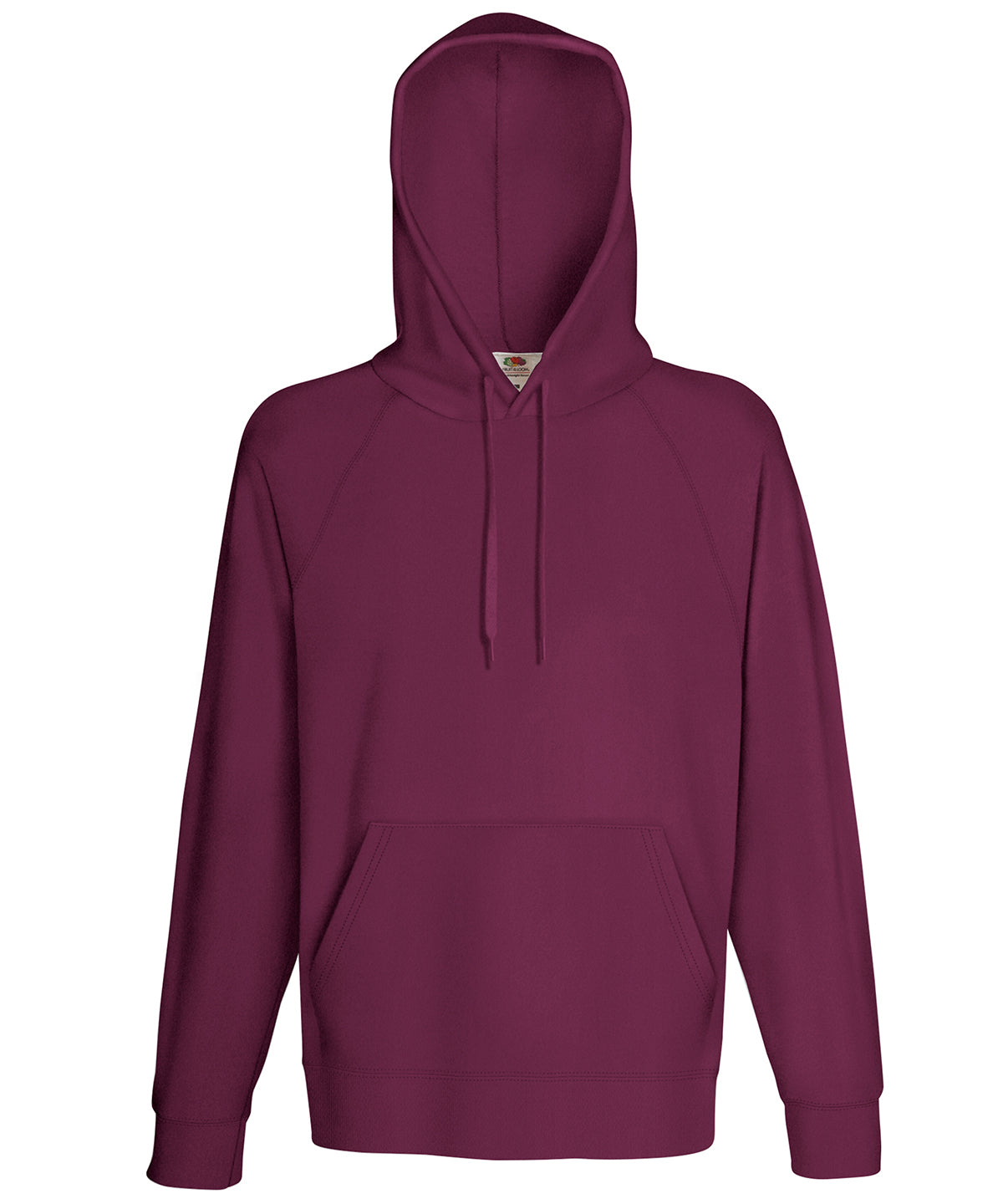 Burgundy - Lightweight hooded sweatshirt - GarmentEmbroidery