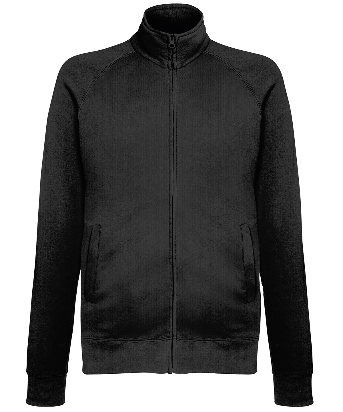 Black - Lightweight sweatshirt jacket - GarmentEmbroidery
