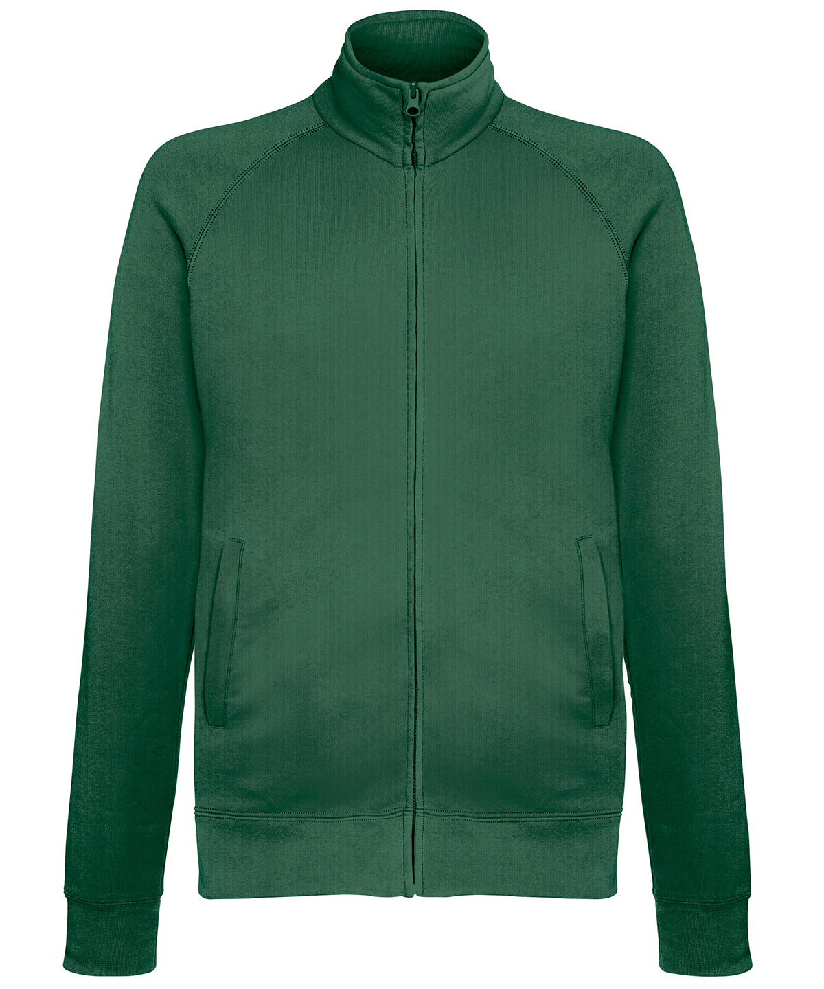 Bottle Green - Lightweight sweatshirt jacket - GarmentEmbroidery
