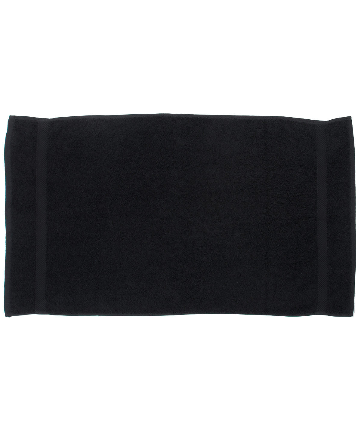 Black - Luxury range hand towel - GarmentEmbroidery