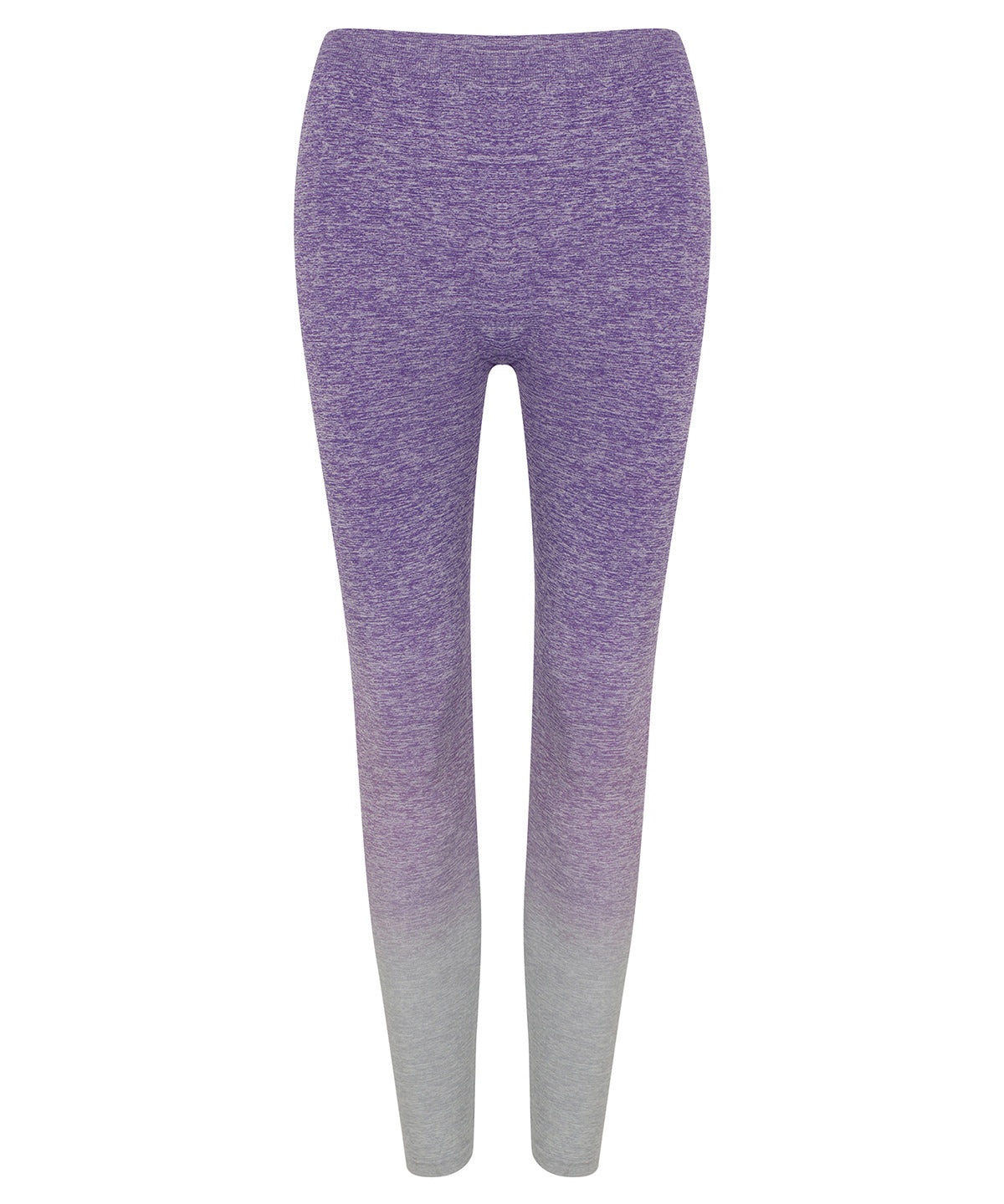 Purple/Light Grey Marl - Women's seamless fade out leggings - GarmentEmbroidery