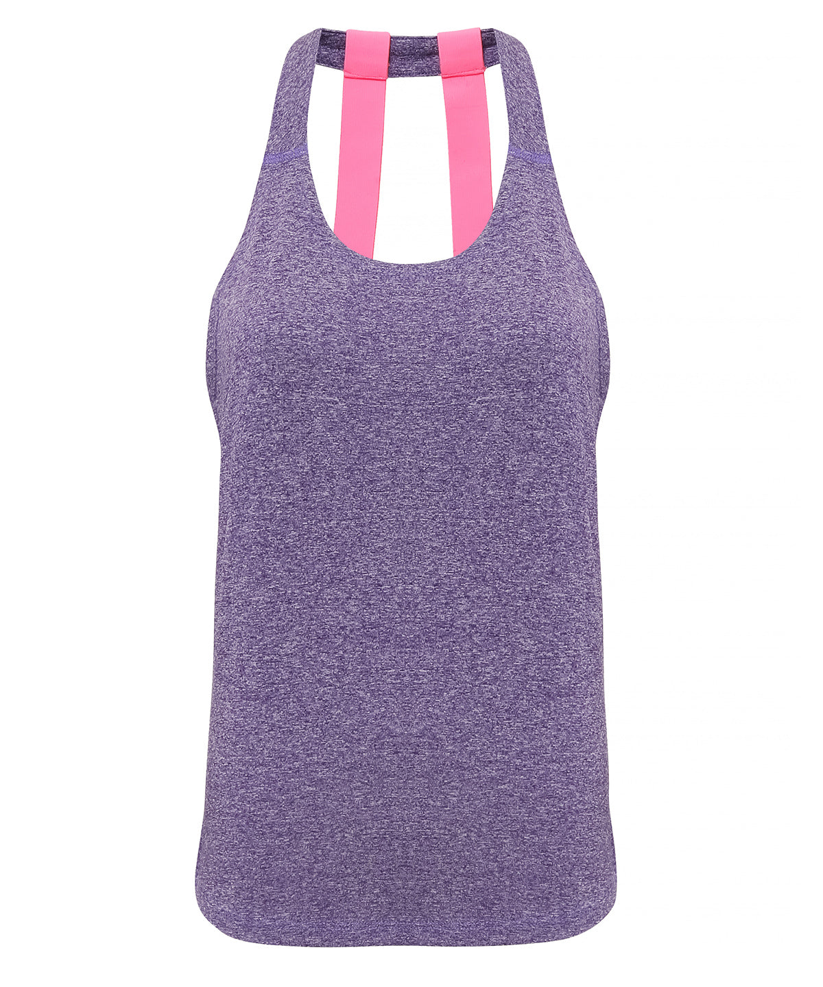 Purple Melange - Women's TriDri® double strap back vest - GarmentEmbroidery