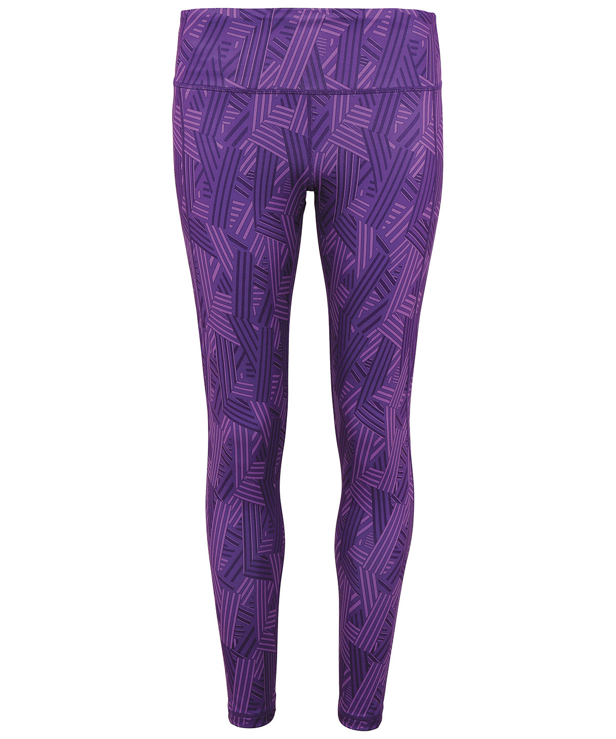 Purple - Women's TriDri® performance crossline leggings full-length - GarmentEmbroidery