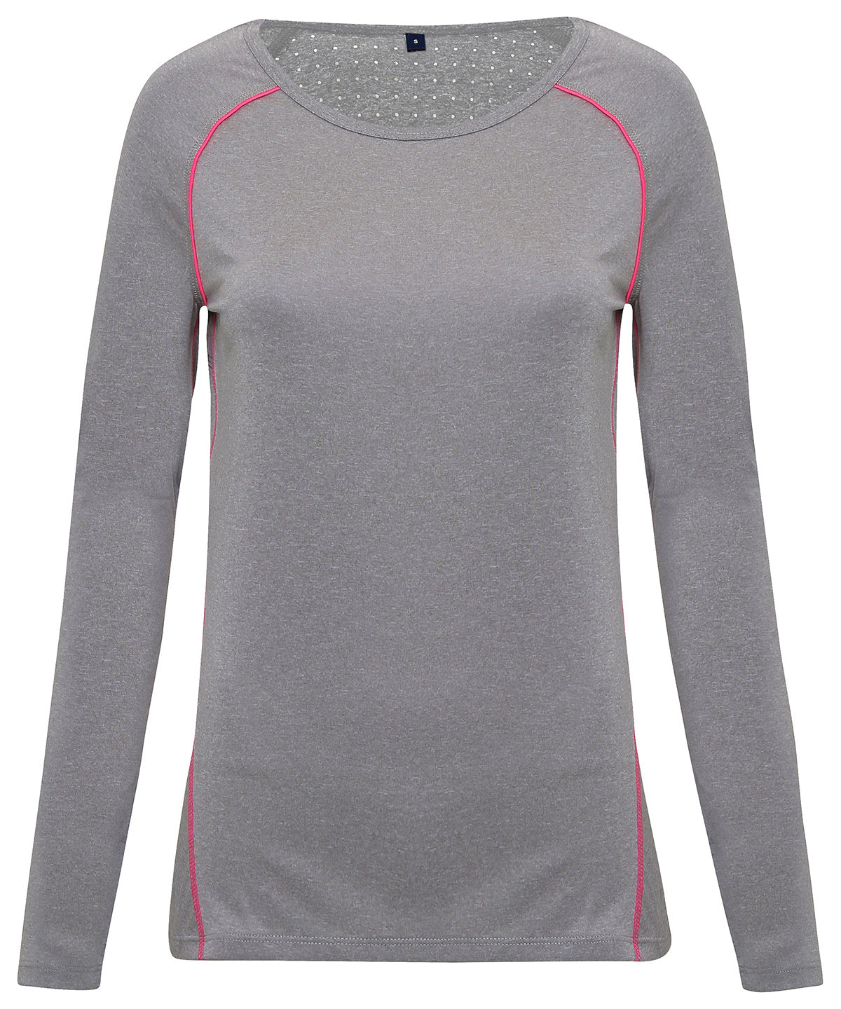 Silver Melange - Women's TriDri® 'laser cut' scooped top - GarmentEmbroidery