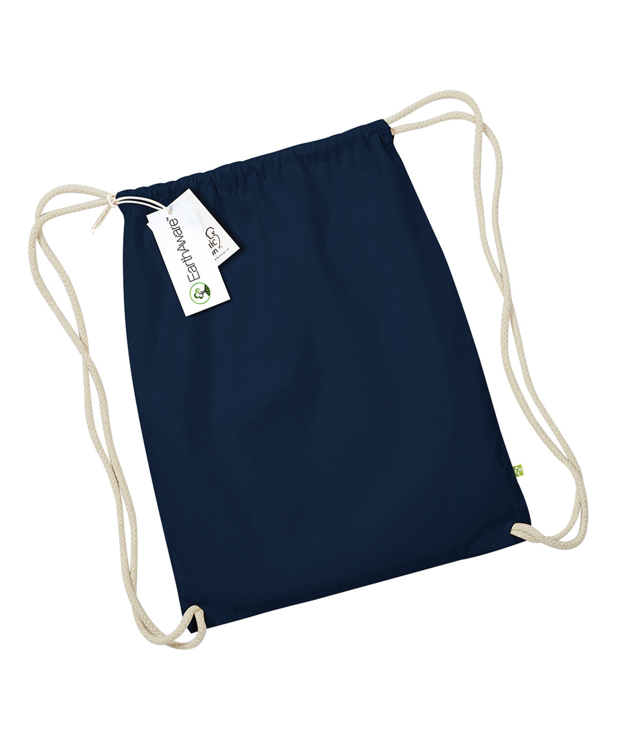 French Navy - EarthAware® organic gymsac - GarmentEmbroidery