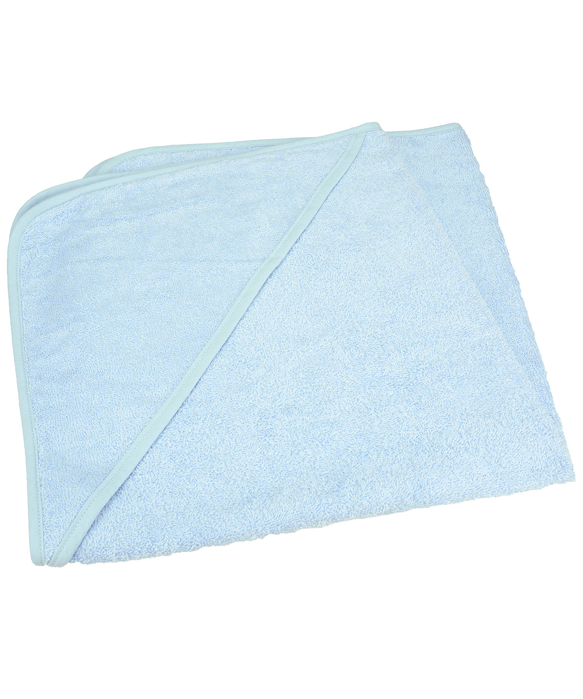 Light Blue/Light Blue/Light Blue - ARTG® Babiezz® medium baby hooded towel - GarmentEmbroidery