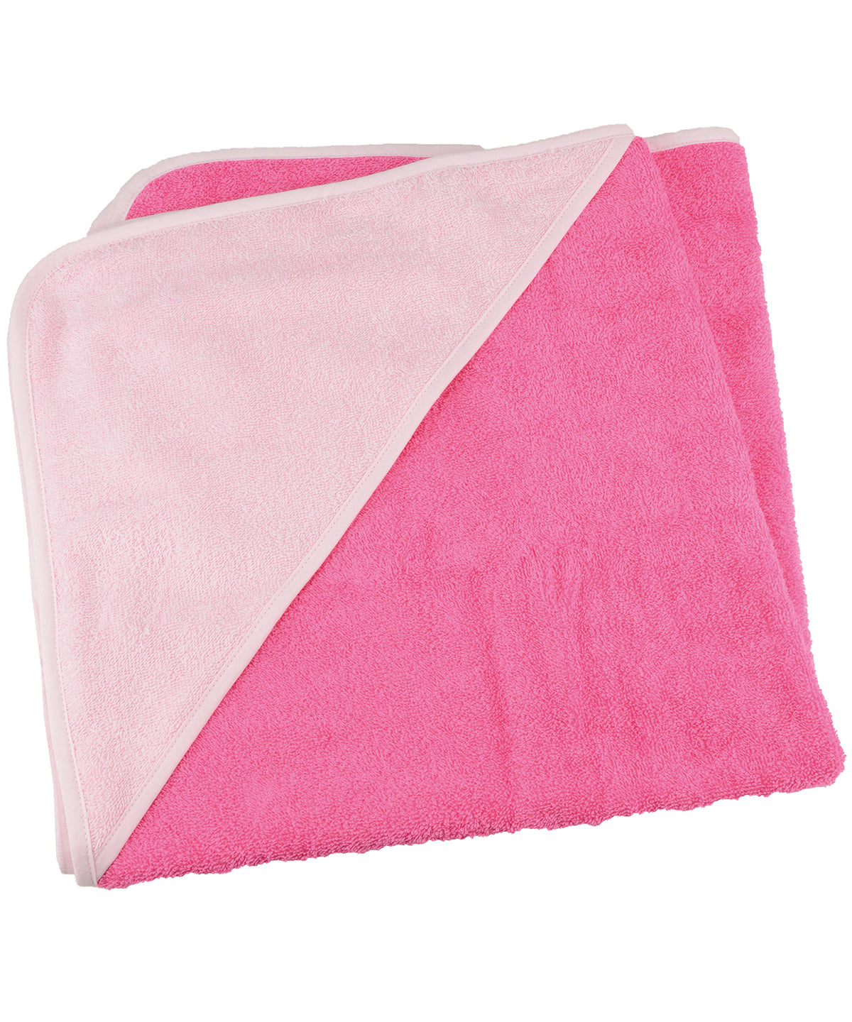 Pink/Light Pink/Light Pink - ARTG® Babiezz® medium baby hooded towel - GarmentEmbroidery