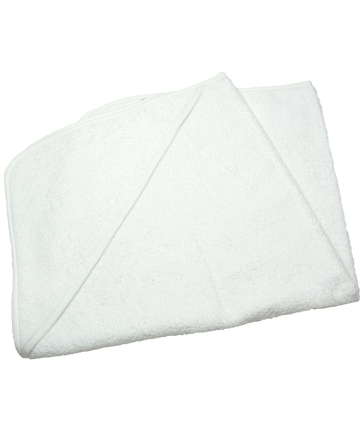 White/White/White - ARTG® Babiezz® medium baby hooded towel - GarmentEmbroidery