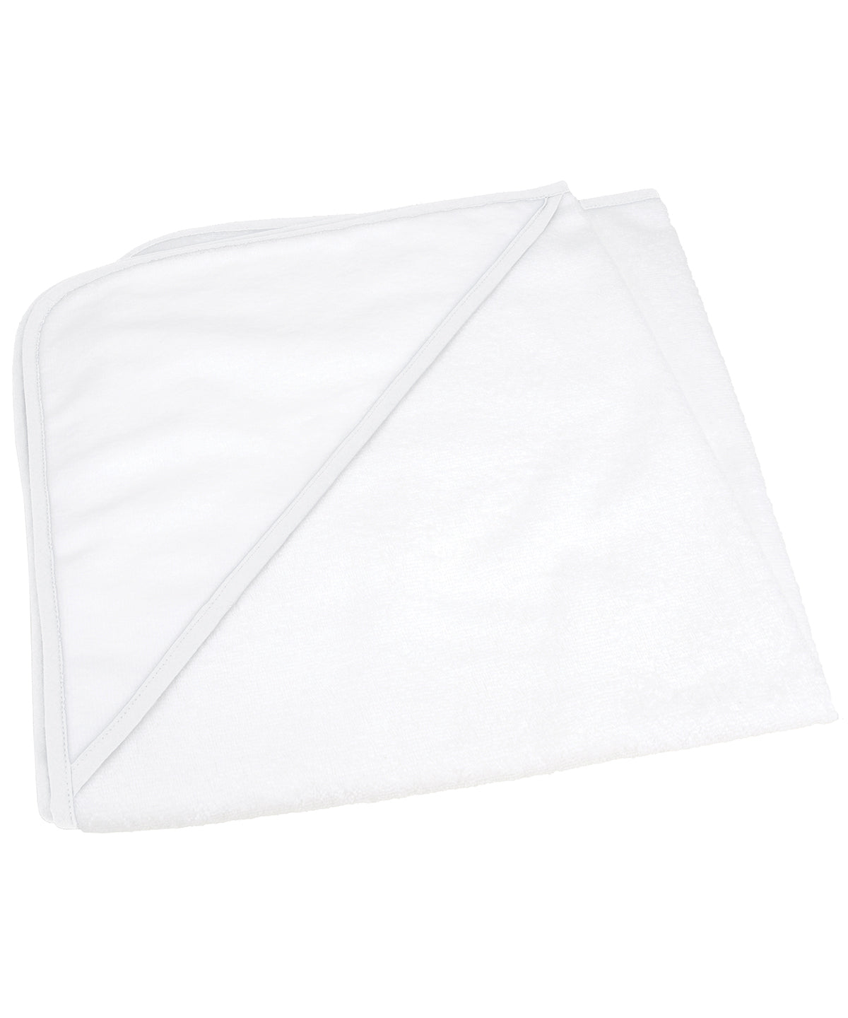 White/White - ARTG® Babiezz® all-over sublimation hooded baby towel - GarmentEmbroidery