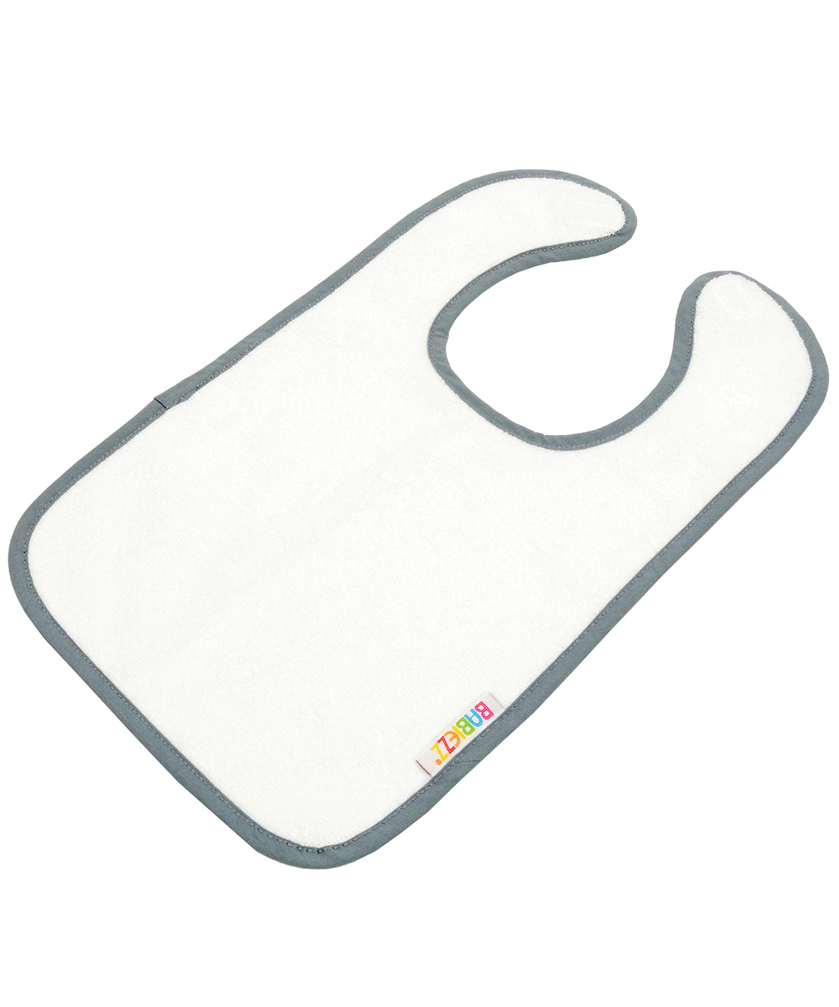 White/Anthracite Grey - ARTG® Babiezz® all-over sublimation baby bib - GarmentEmbroidery