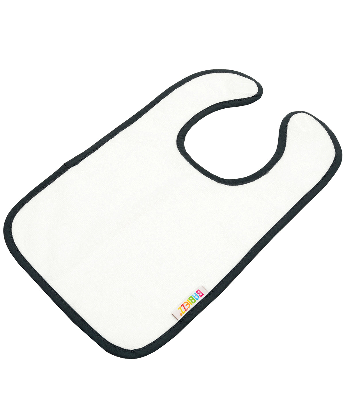 White/Black - ARTG® Babiezz® all-over sublimation baby bib - GarmentEmbroidery