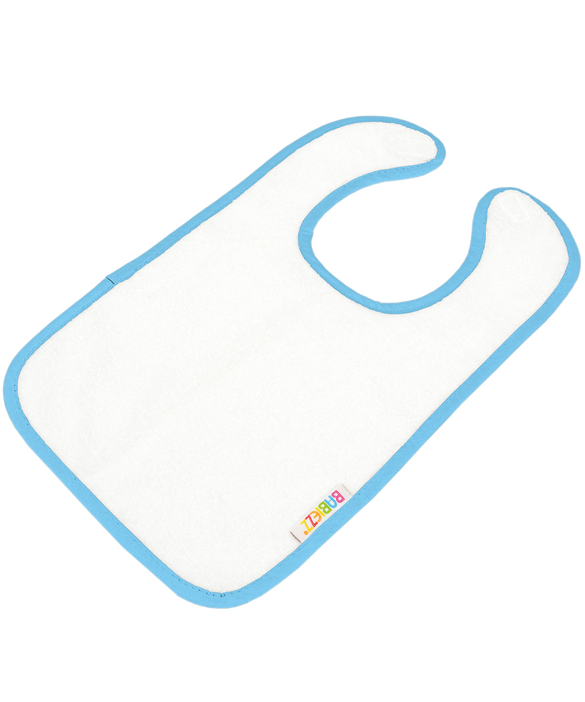 White/Light Blue - ARTG® Babiezz® all-over sublimation baby bib - GarmentEmbroidery