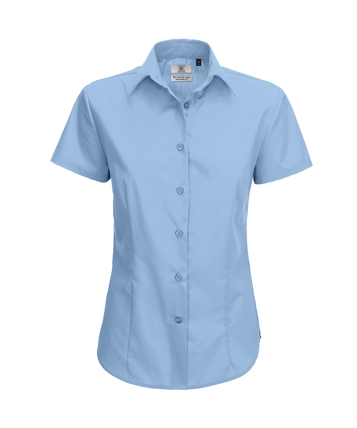 Light Blue - B&C Smart short sleeve /women - GarmentEmbroidery