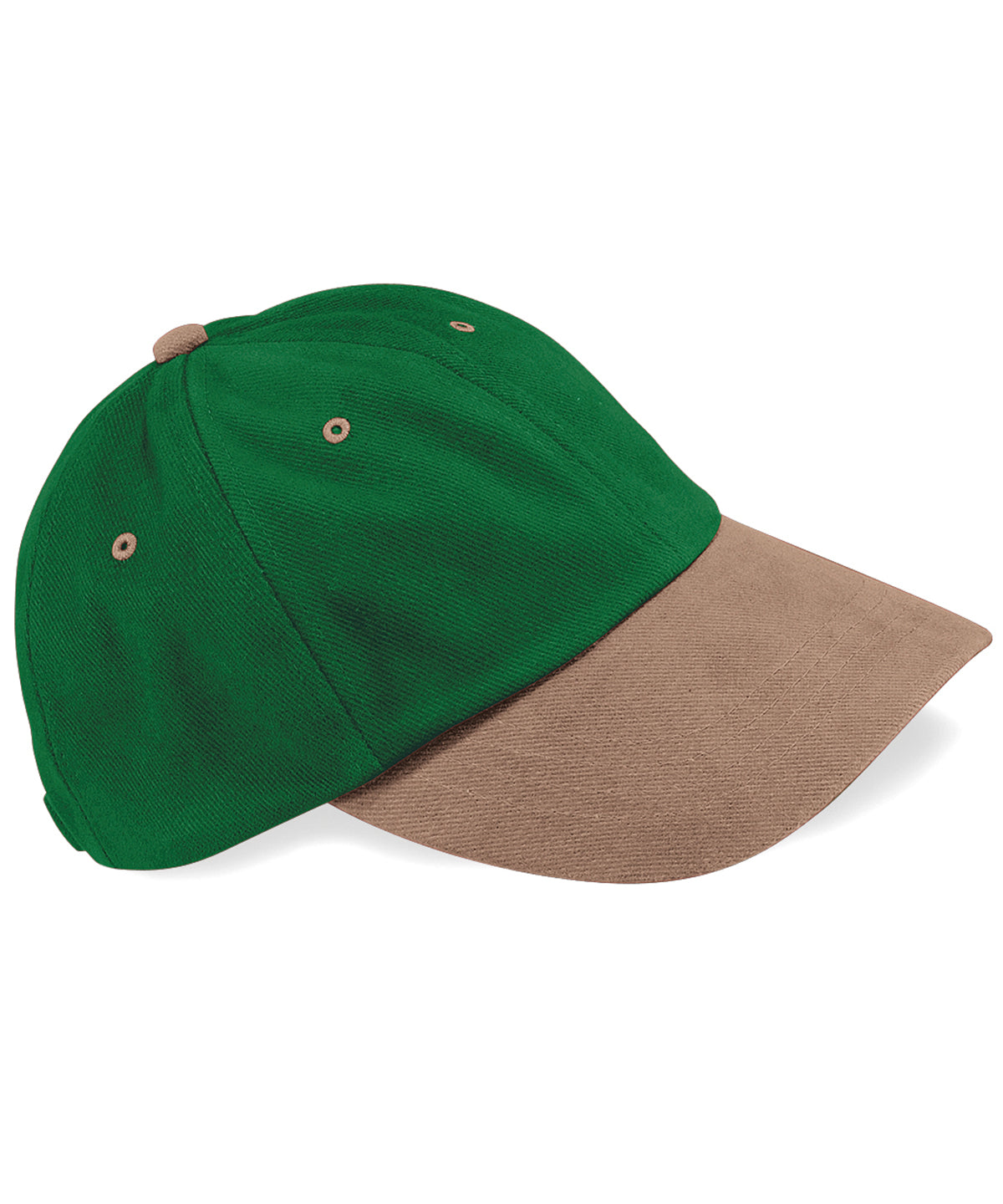 Forest/Taupe - Low-profile heavy brushed cotton cap - GarmentEmbroidery