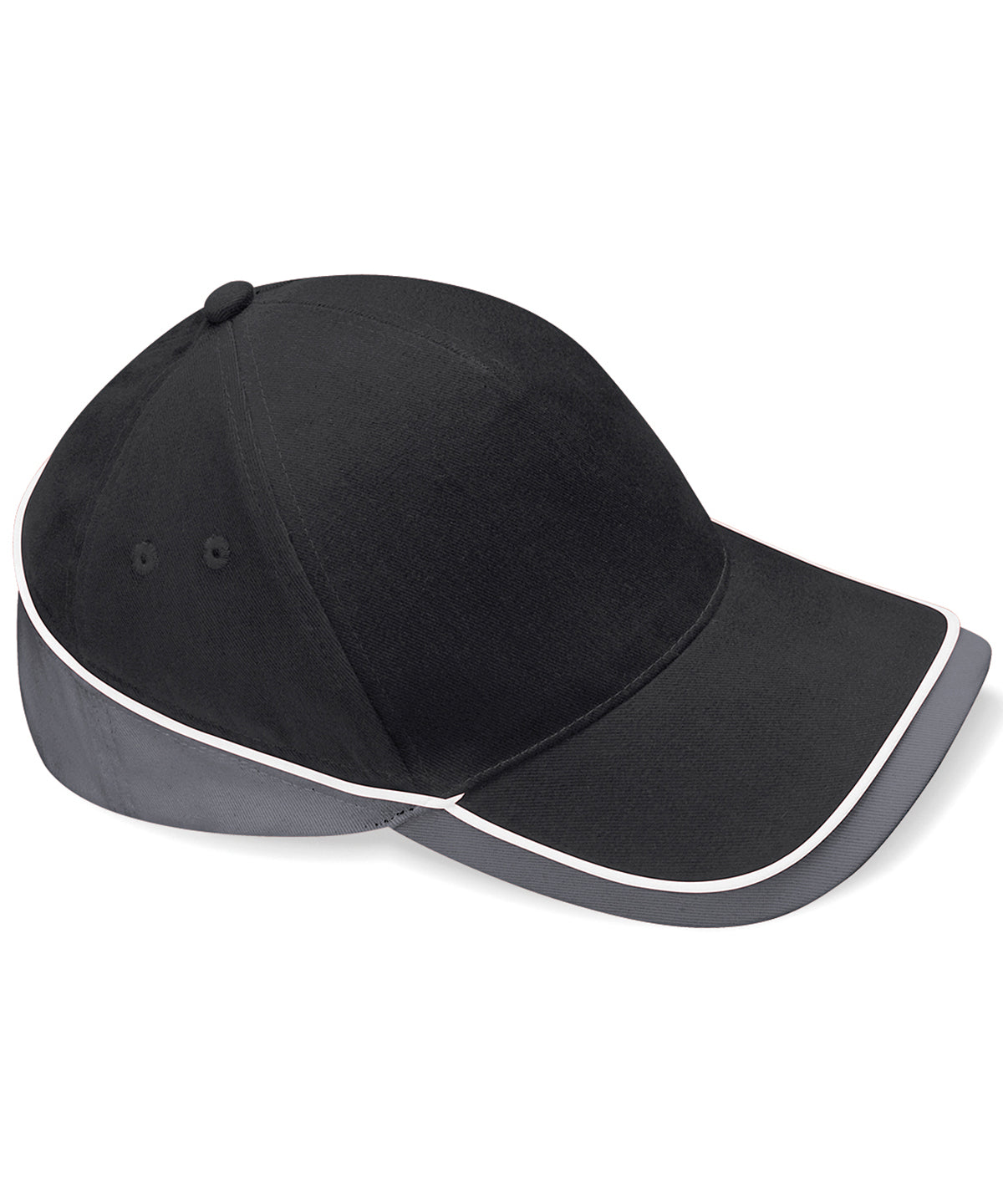 Black/Graphite Grey - Teamwear competition cap - GarmentEmbroidery