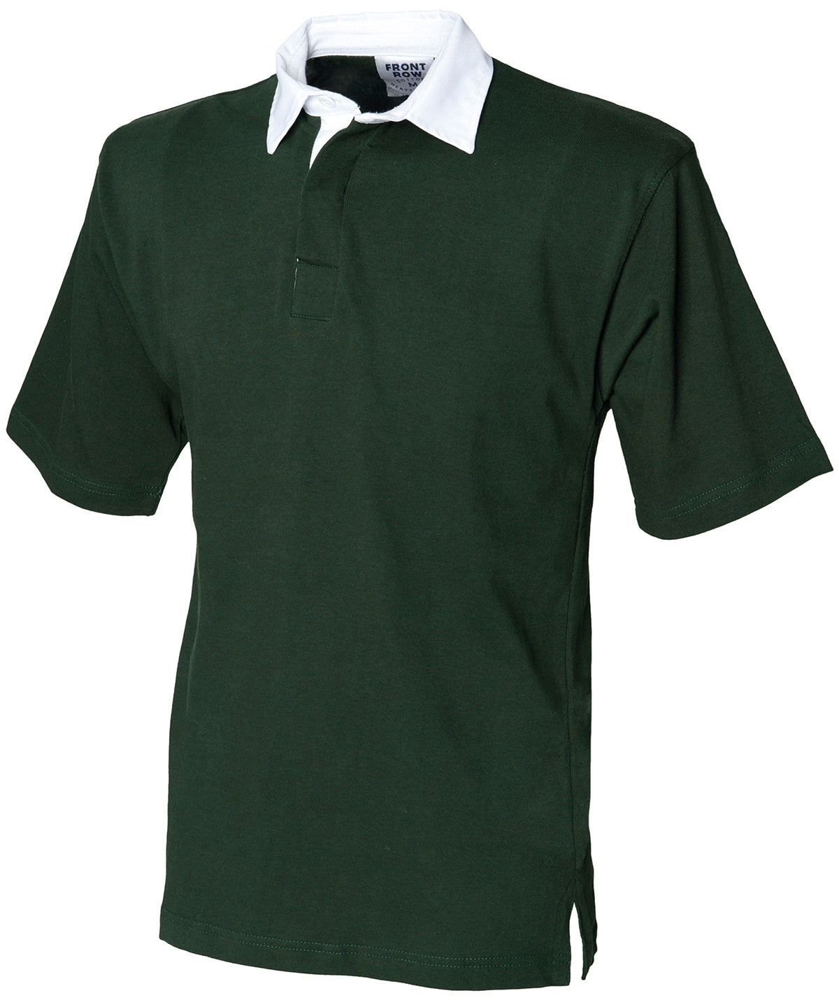 Bottle Green - Short sleeve rugby shirt - GarmentEmbroidery