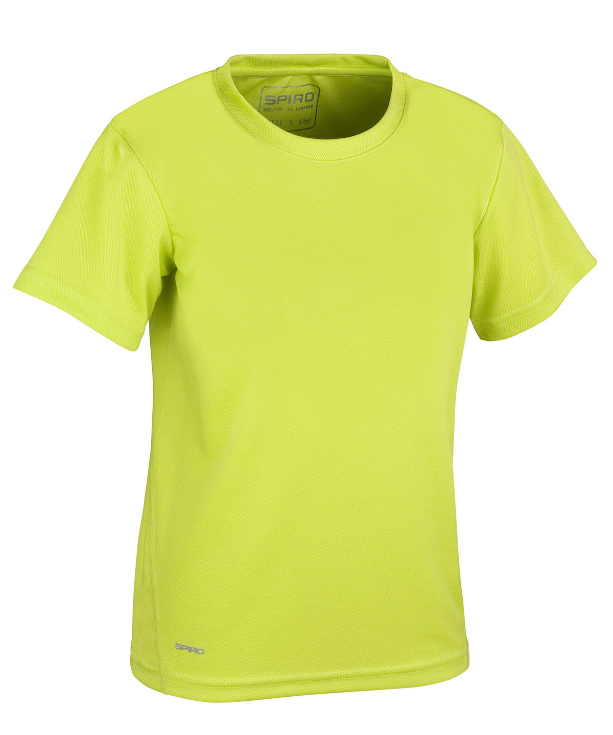 Lime Green - Spiro quick-dry short sleeve junior t-shirt - GarmentEmbroidery
