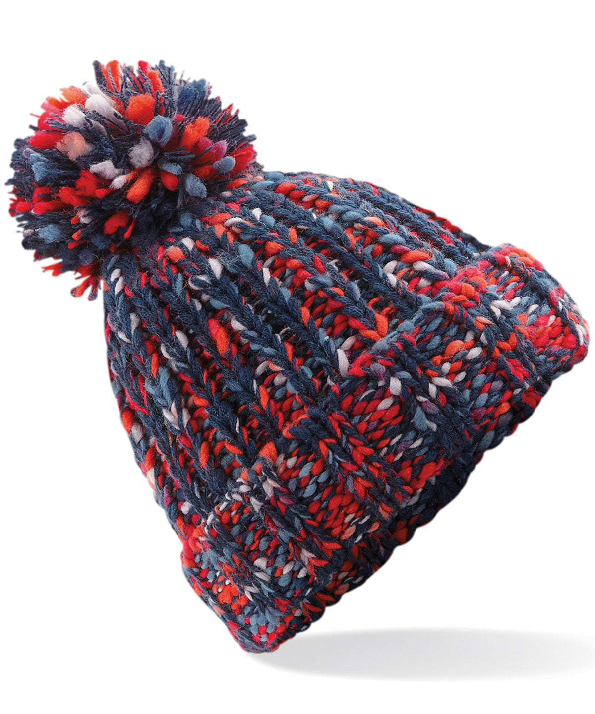 Campfire Twist - Twister pom pom beanie - GarmentEmbroidery