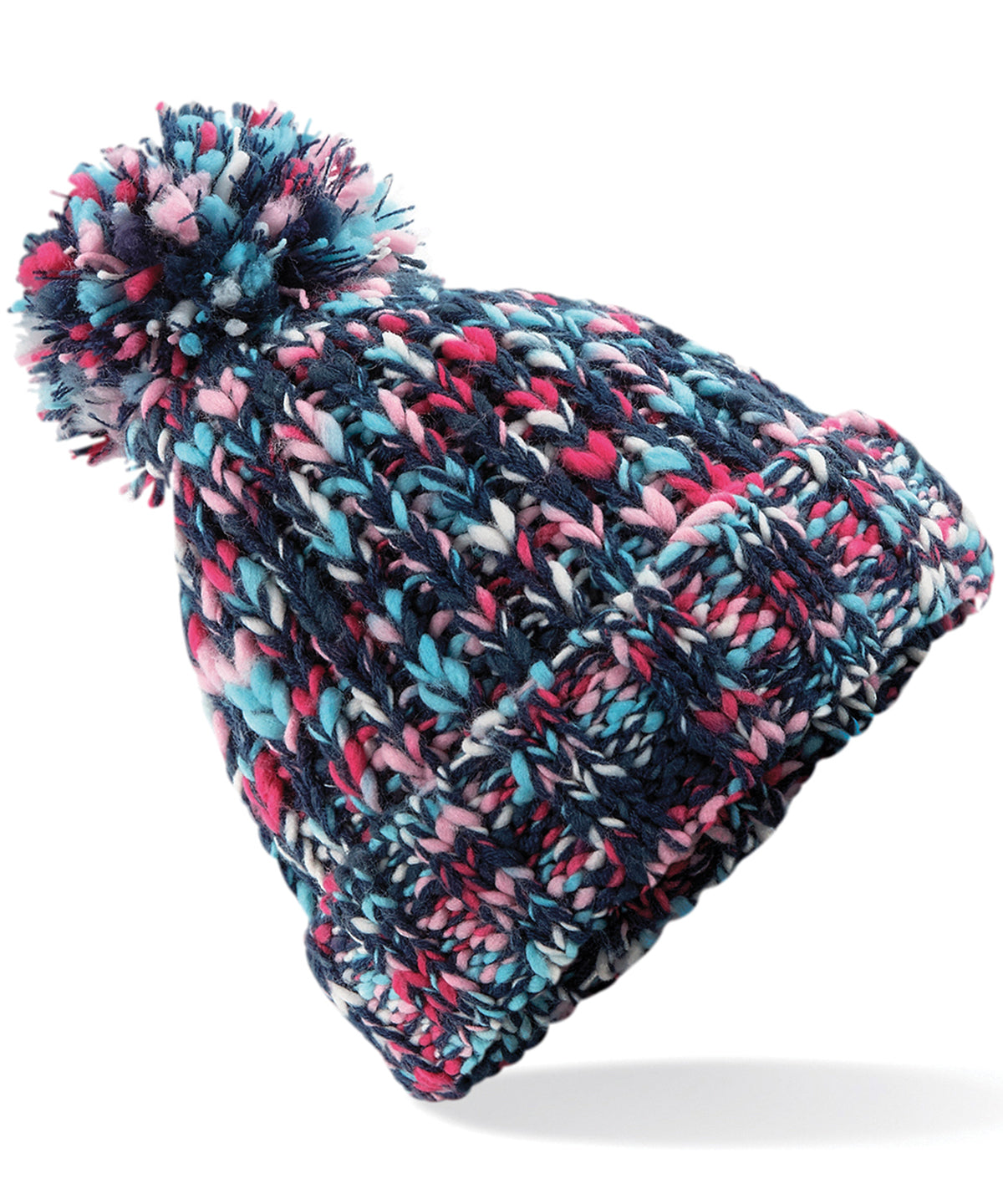 Candy Twist - Twister pom pom beanie - GarmentEmbroidery