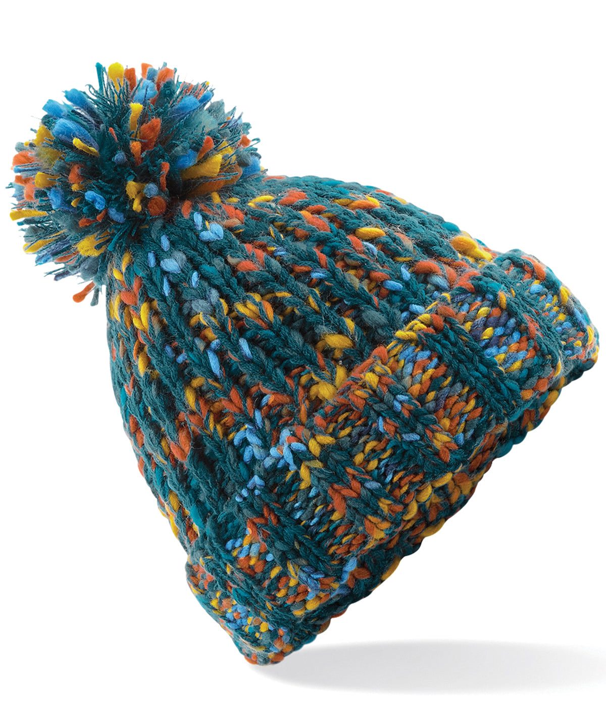 Retro Twist - Twister pom pom beanie - GarmentEmbroidery