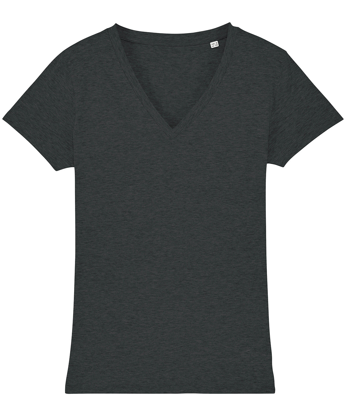 Dark Heather Grey - Women's Stella Evoker v-neck t-shirt (STTW023) - GarmentEmbroidery