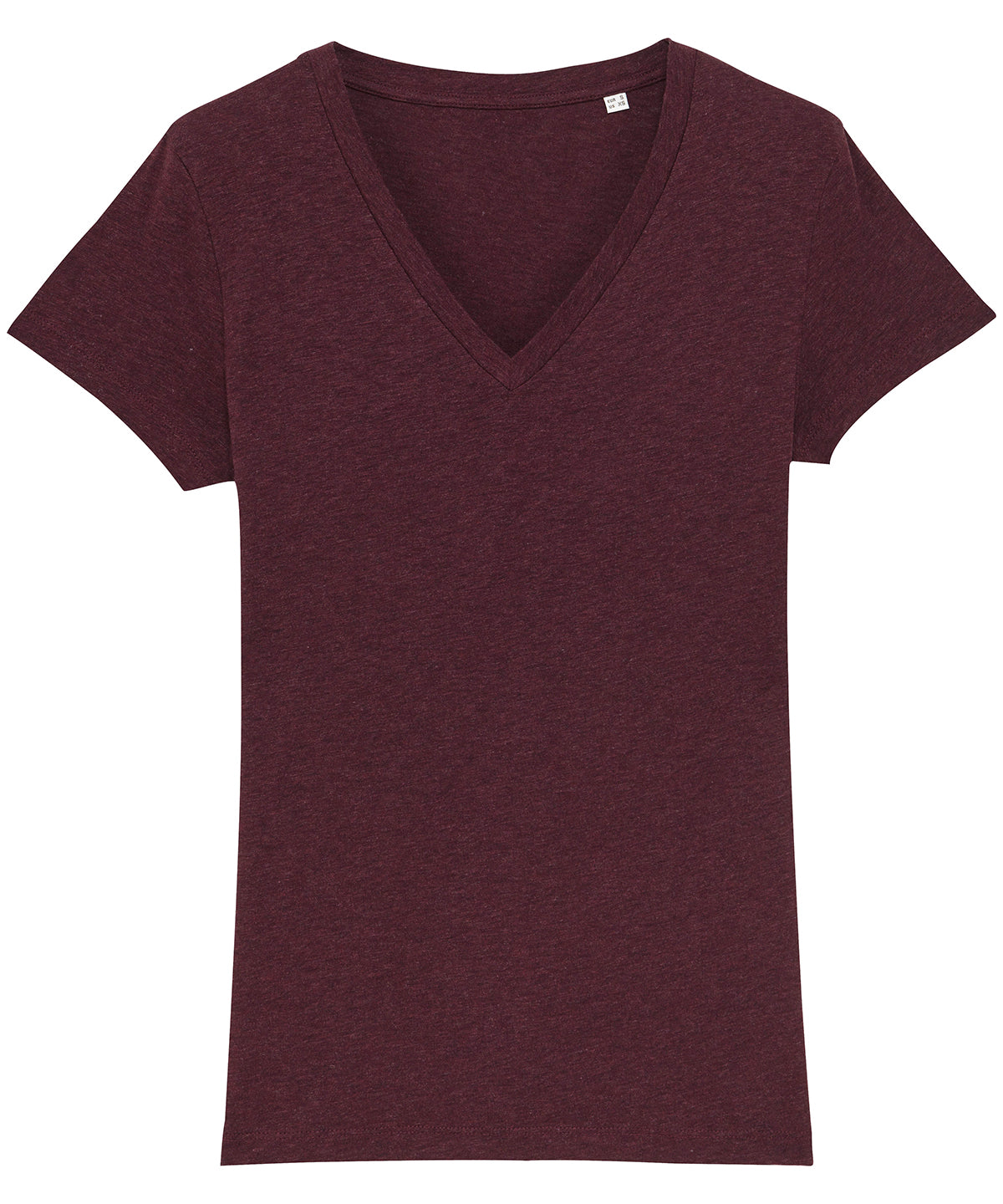 Heather Grape Red - Women's Stella Evoker v-neck t-shirt (STTW023) - GarmentEmbroidery