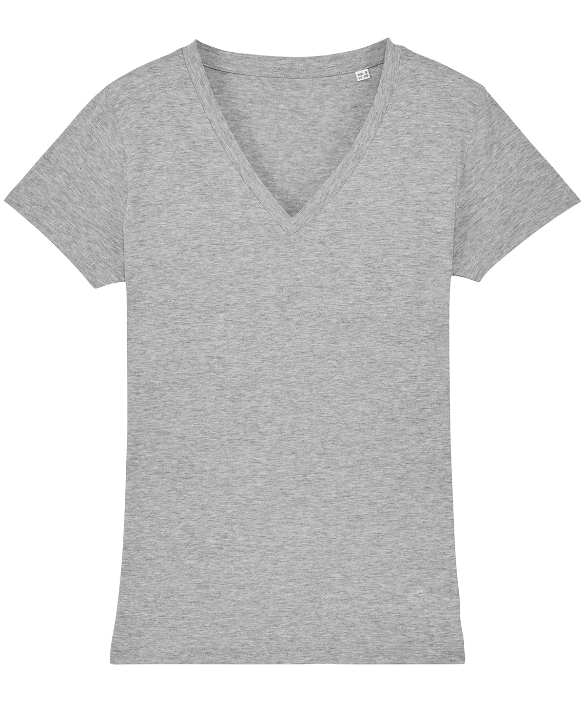 Heather Grey* - Women's Stella Evoker v-neck t-shirt (STTW023) - GarmentEmbroidery
