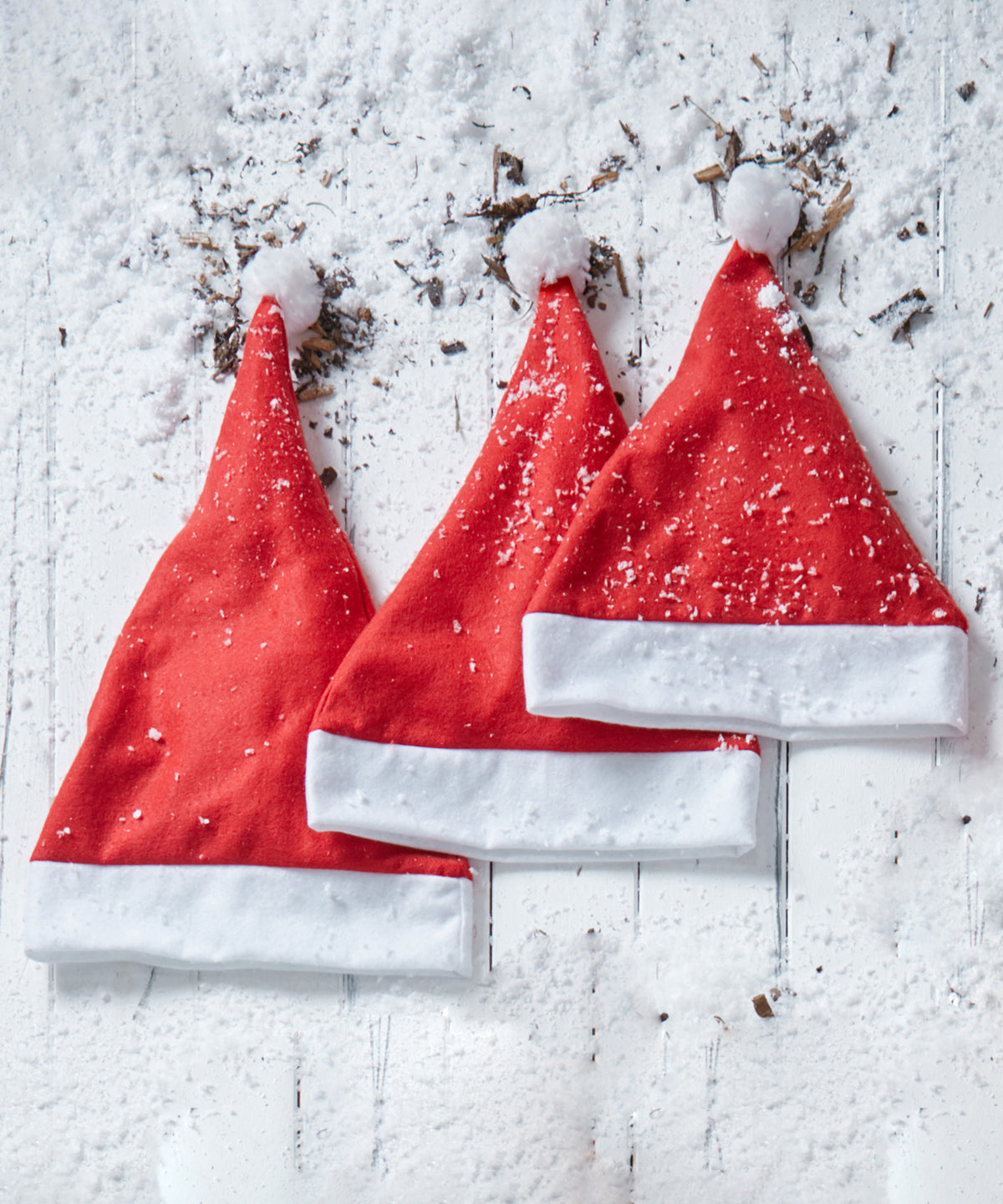 Red - Budget Santa hat 3-pack - GarmentEmbroidery
