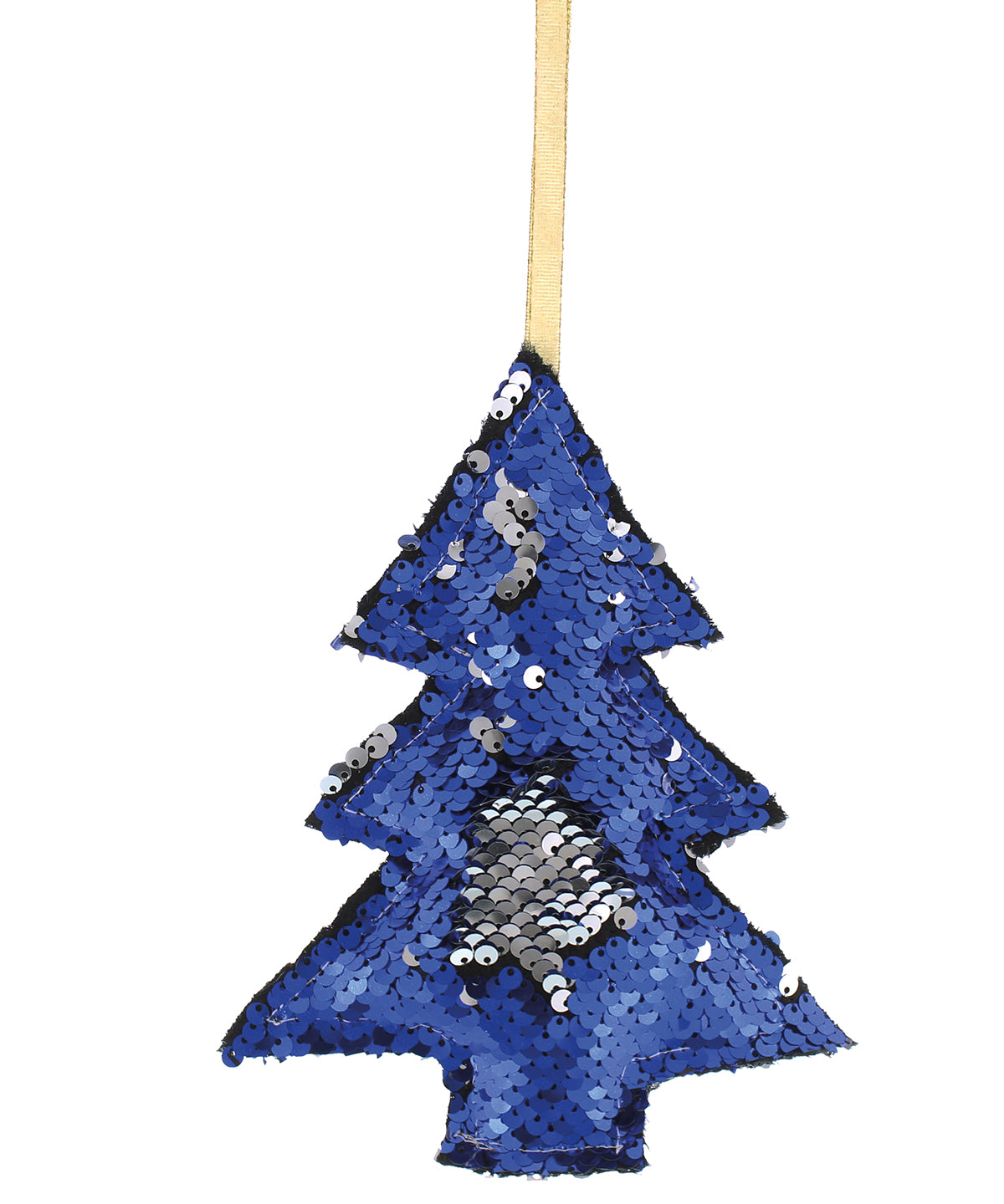 Blue/Silver - 17.5cm Sequin tree - GarmentEmbroidery