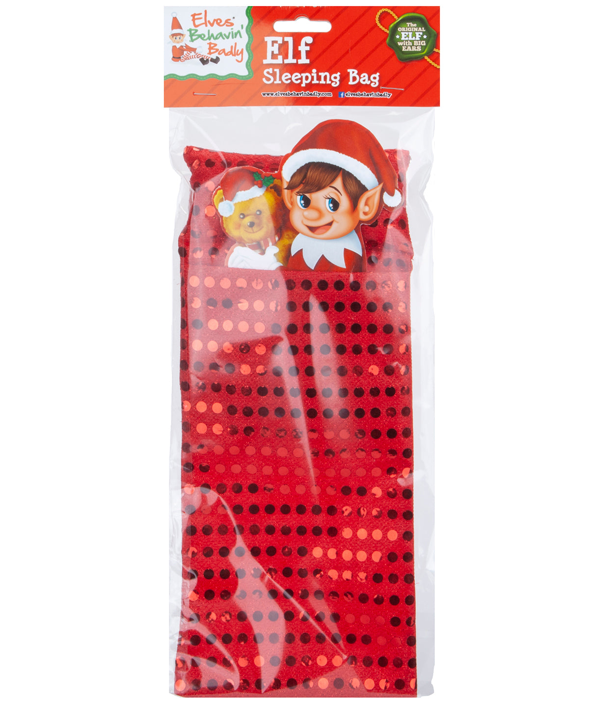 Red - Elf sequin sleeping bag - GarmentEmbroidery