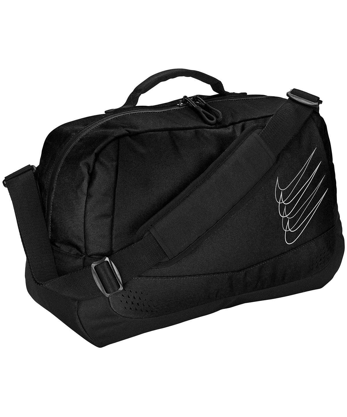 Black/Black/Silver - Nike run minimal duffel 21L - GarmentEmbroidery