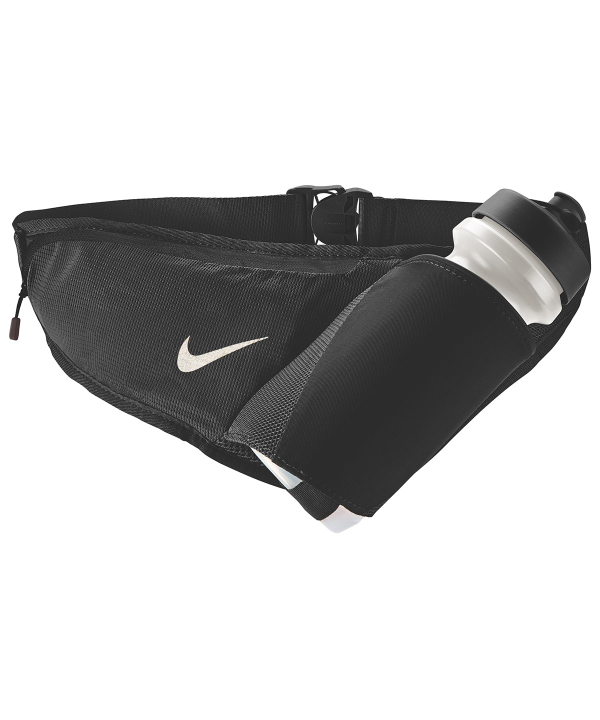 Black/Silver - Nike large bottle belt 22oz - GarmentEmbroidery