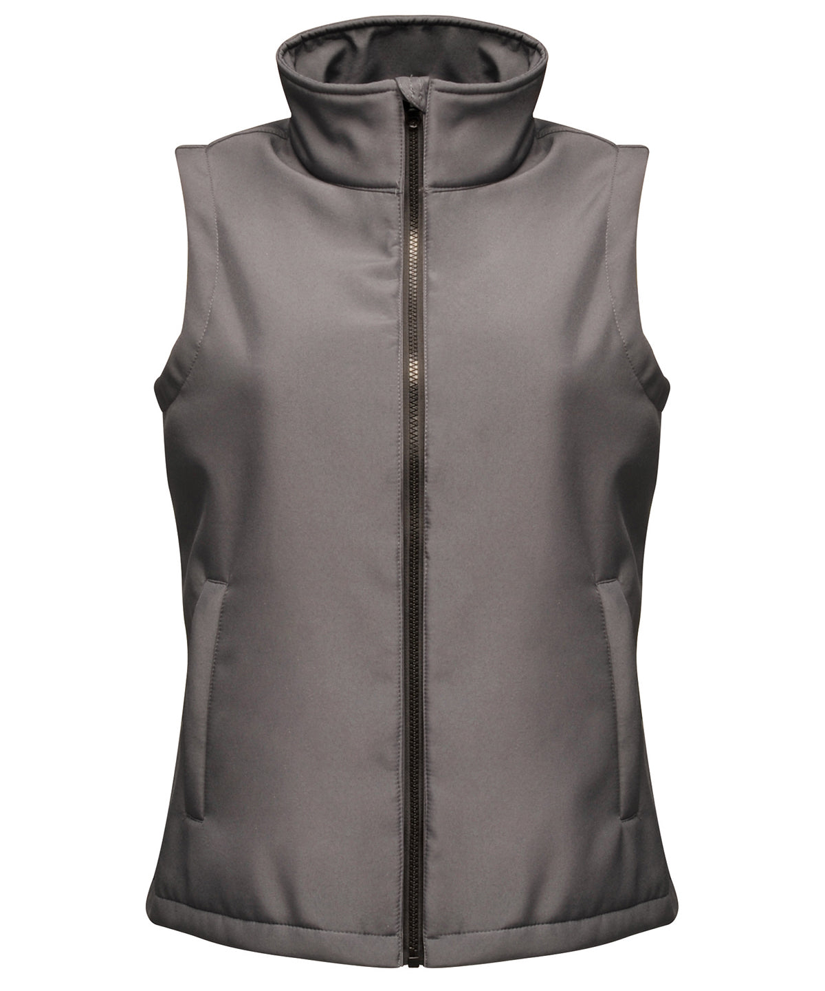 Seal Grey/Black - Women's Ablaze printable softshell bodywarmer - GarmentEmbroidery