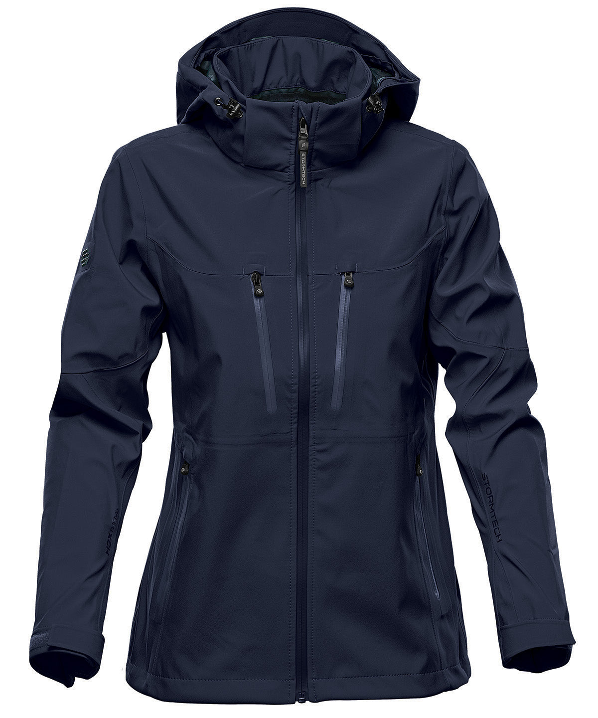 Navy/Navy - Women's Patrol technical softshell jacket - GarmentEmbroidery